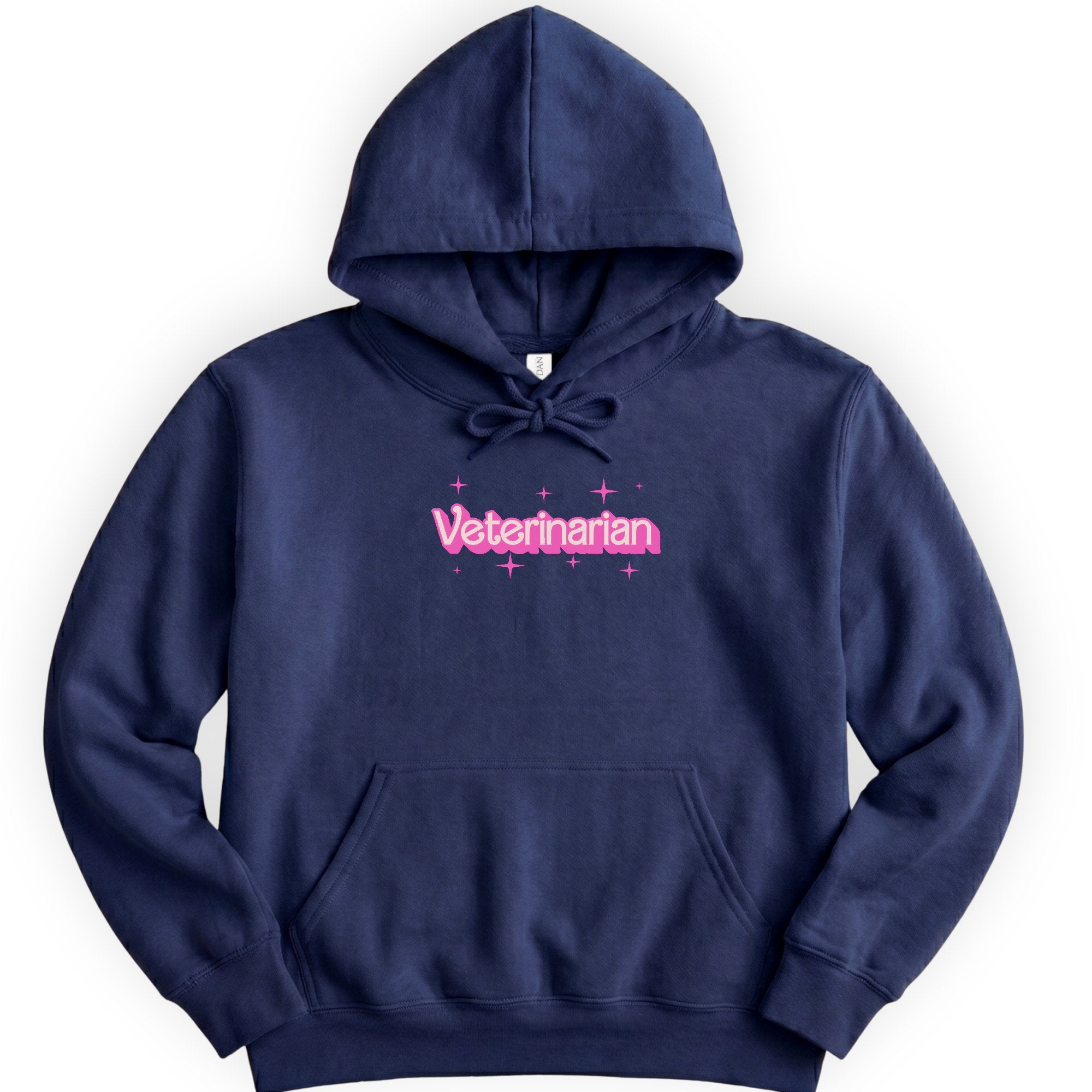 Veterinarian Pink Doll hoodie — Navy