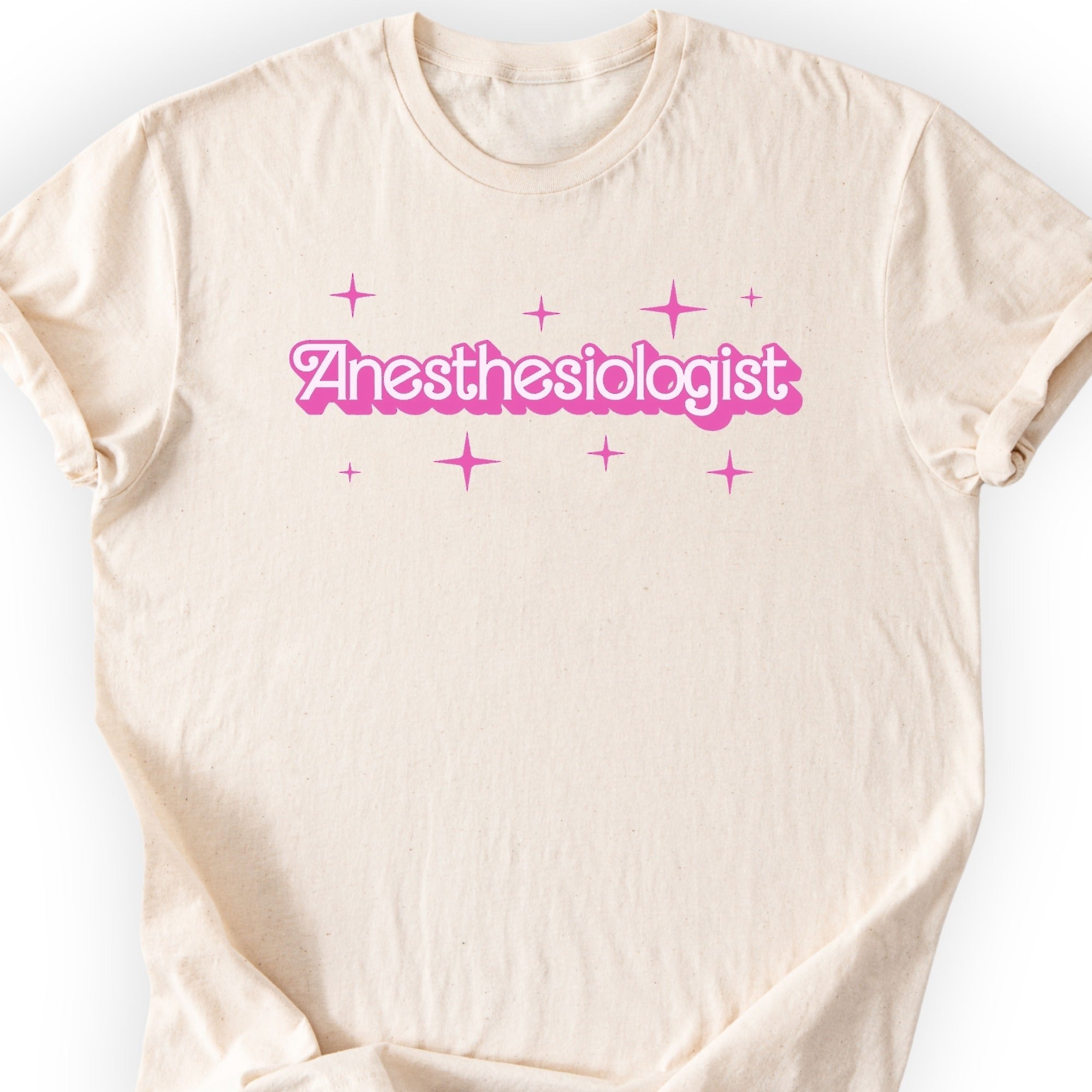 Anesthesiologist Pink Doll T-shirt Natural