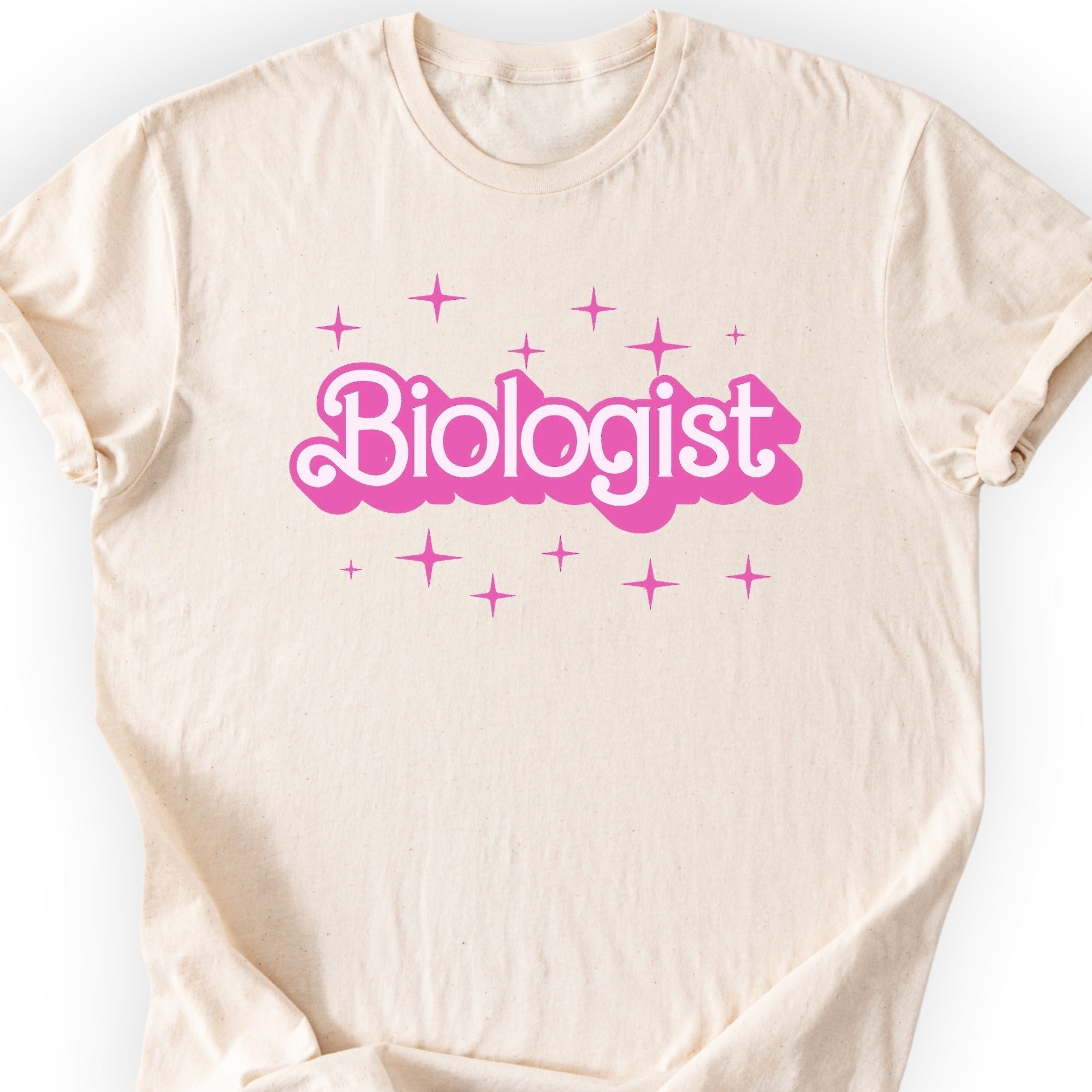 Biologist Pink Doll T-shirt — Scientist Apparel