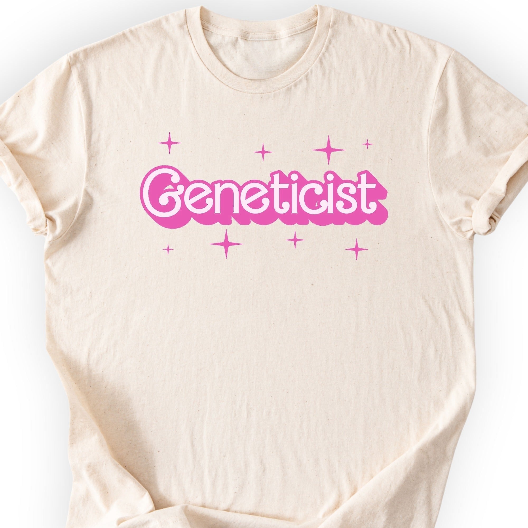 Geneticist Pink Doll T-shirt Natural
