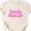 Genetic Counselor Pink Doll T-shirt Natural
