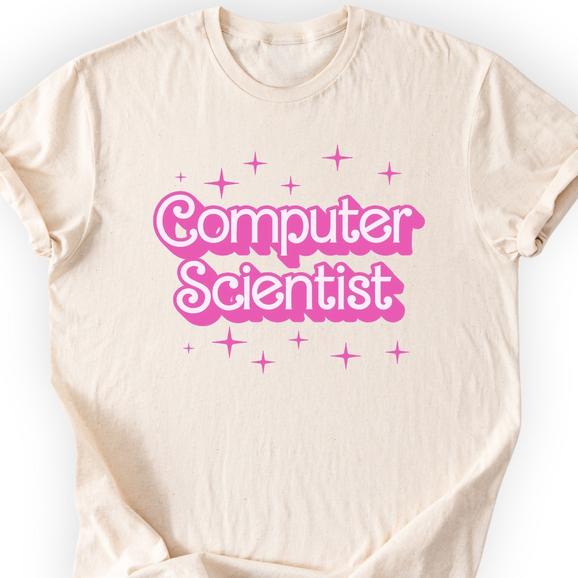 Computer Scientist Pink Doll T-shirt — Scientist Apparel