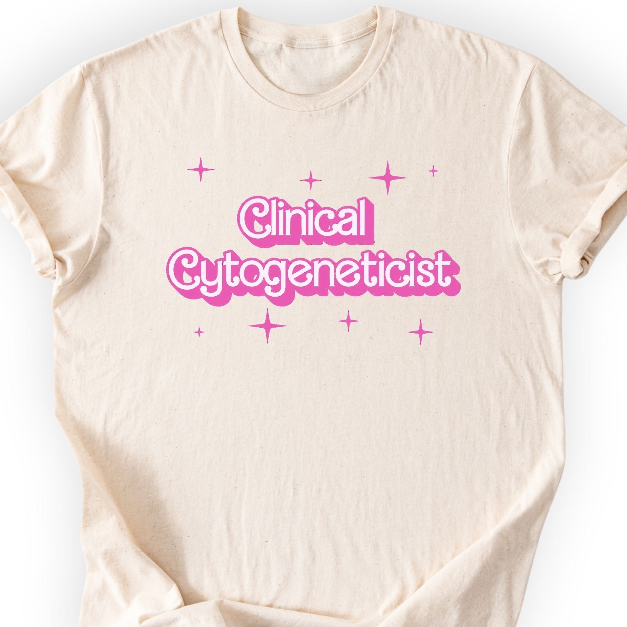 Clinical Cytogeneticist Pink Doll T-shirt Natural