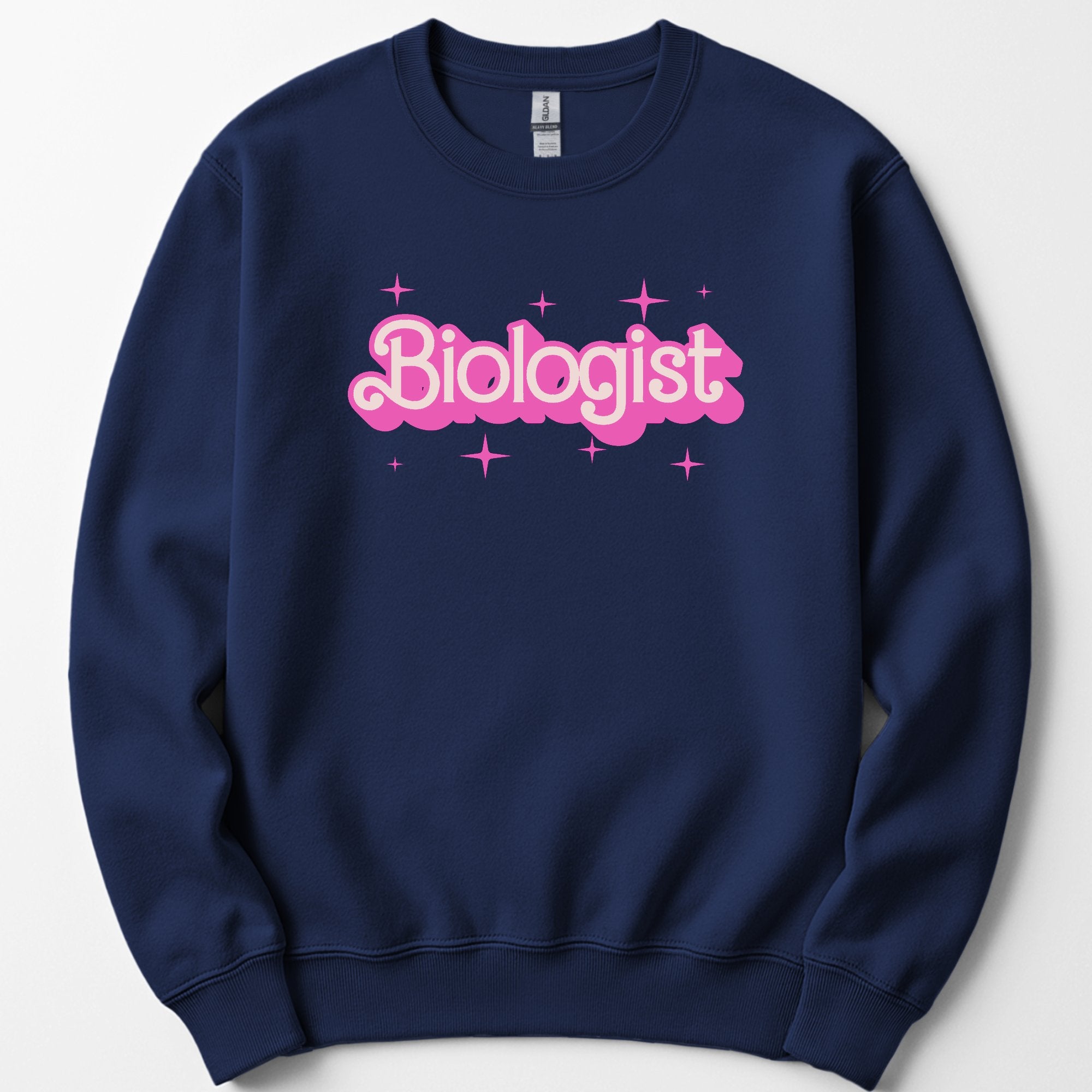 Biologist Pink Doll sweatshirt — Navy