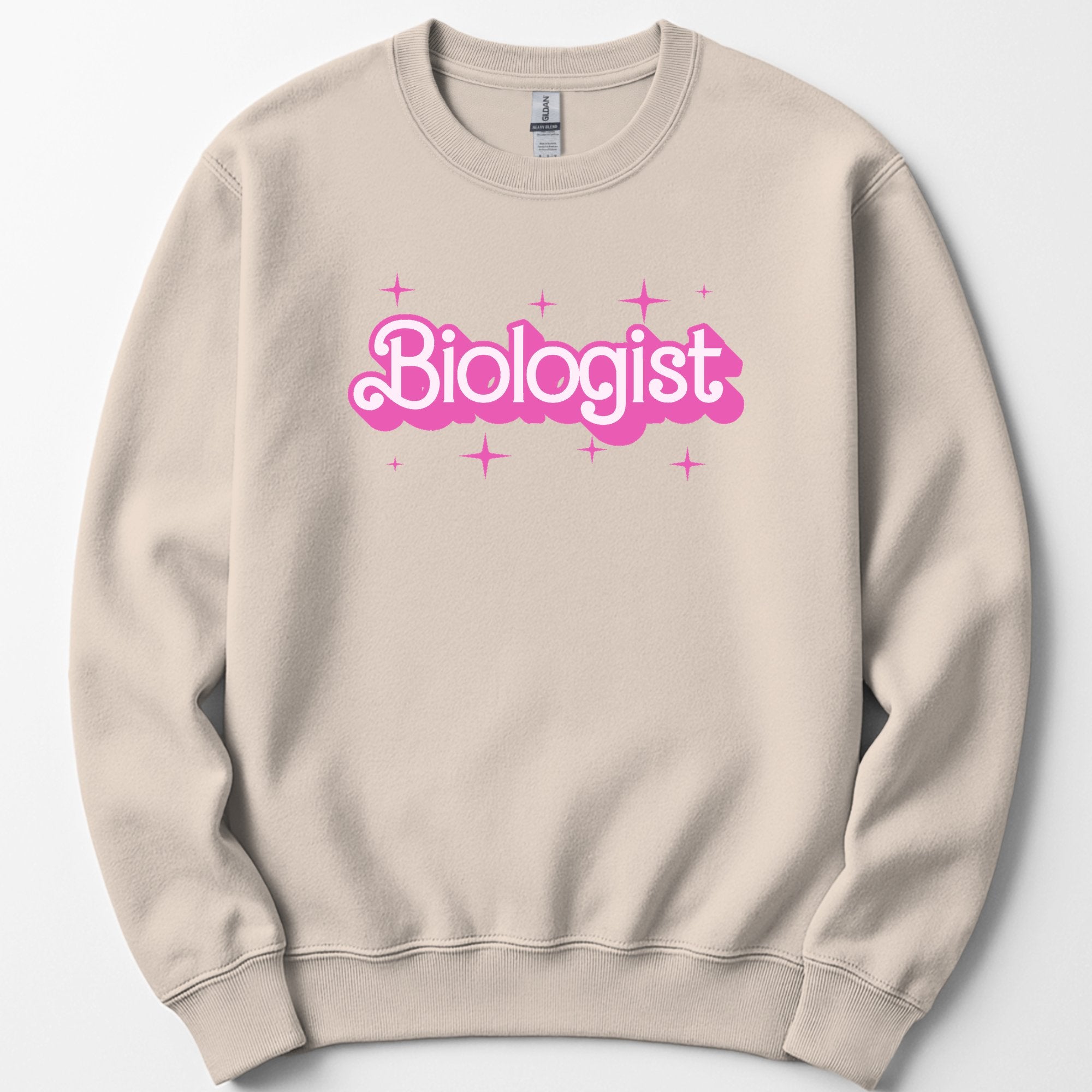 Biologist Pink Doll sweatshirt — Sand