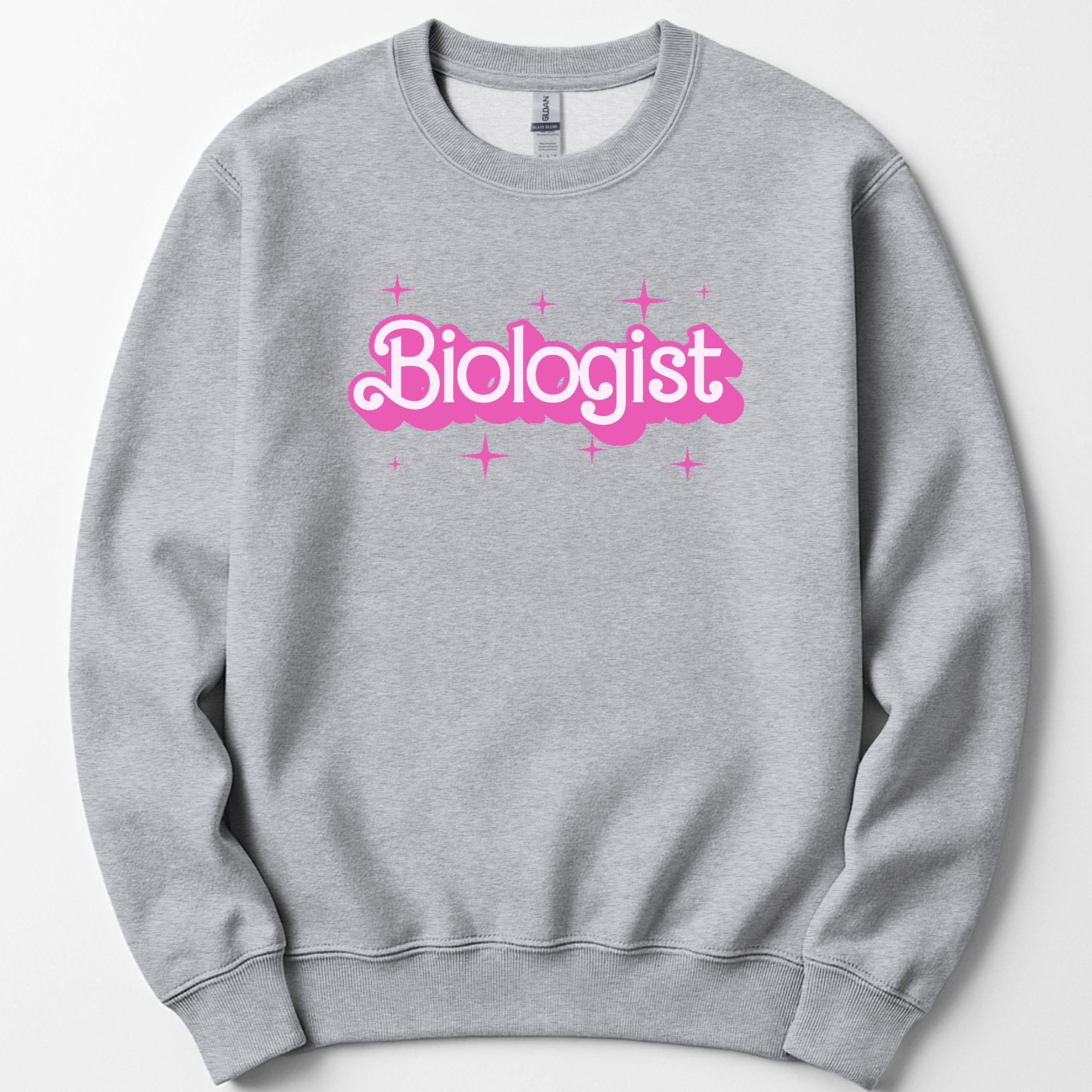 Biologist Pink Doll sweatshirt — Sport Grey