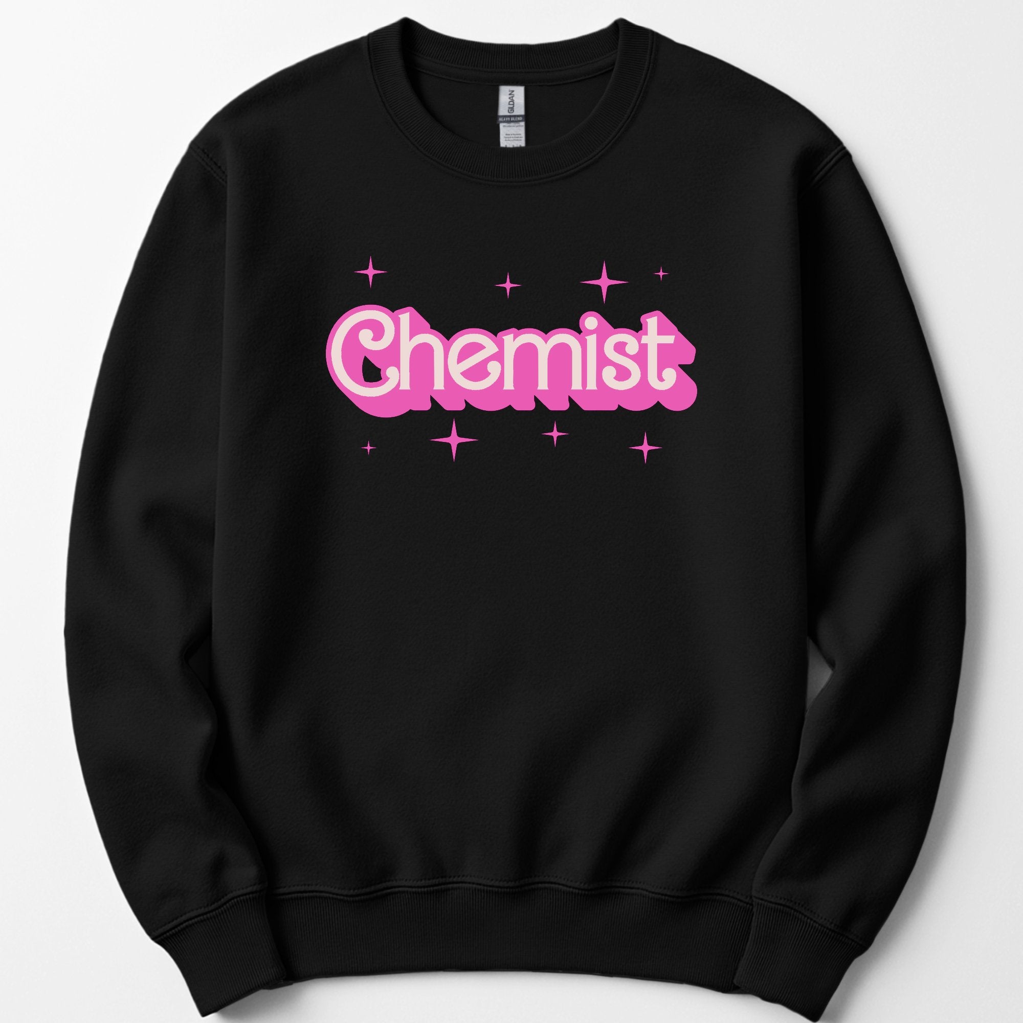 Chemist Pink Doll sweatshirt — Black
