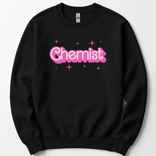 Chemist Pink Doll sweatshirt — Black