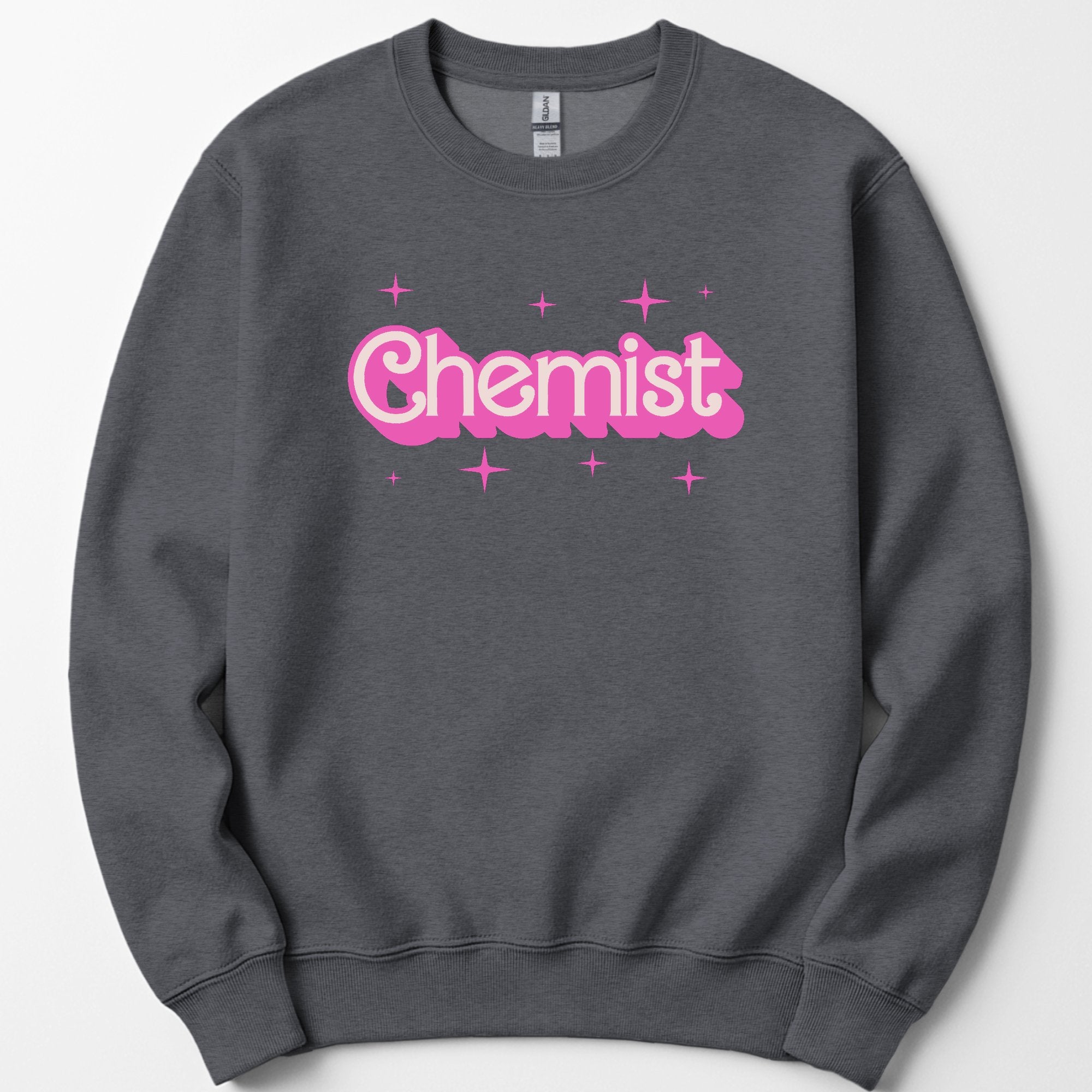 Chemist Pink Doll sweatshirt — Dark Heather