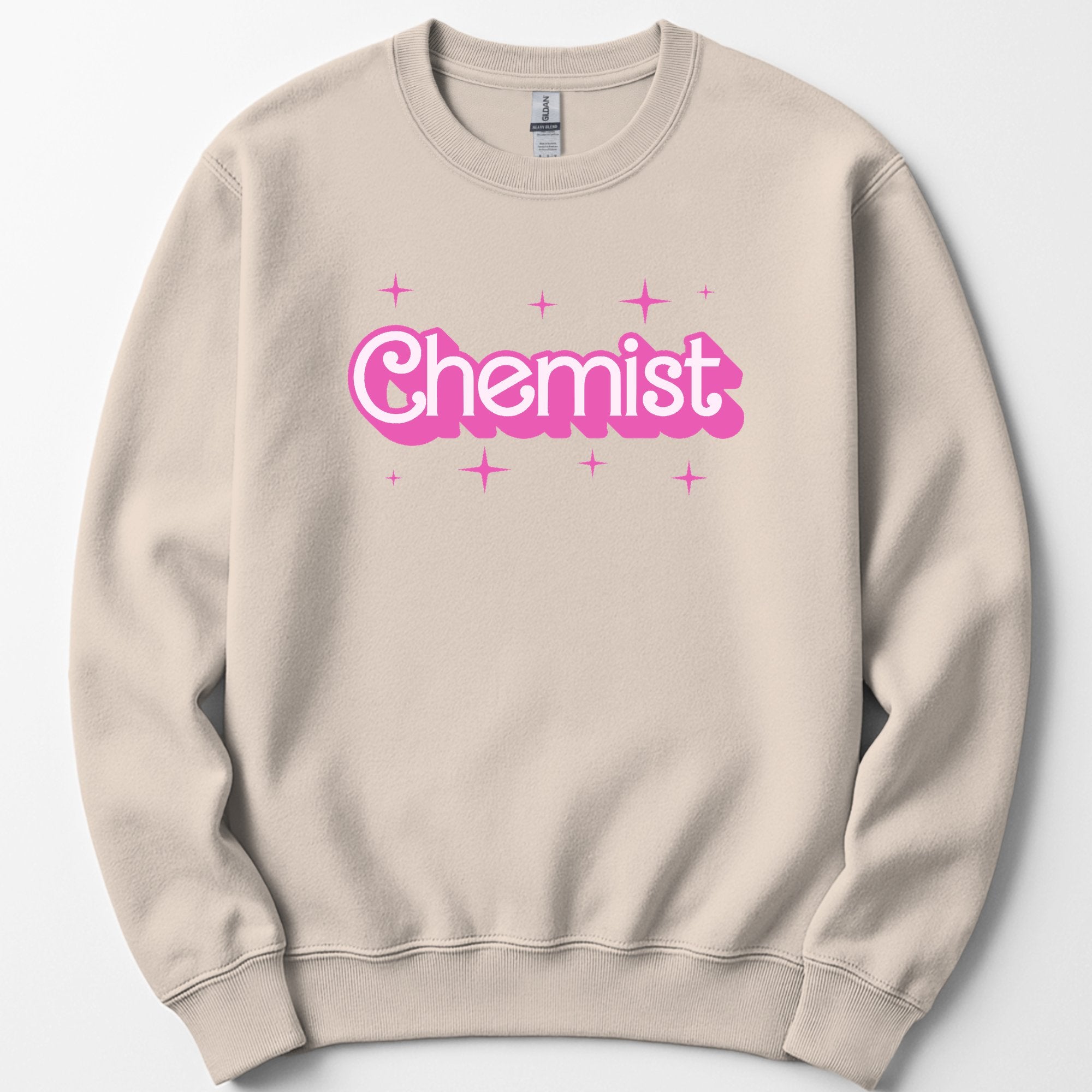 Chemist Pink Doll sweatshirt — Sand