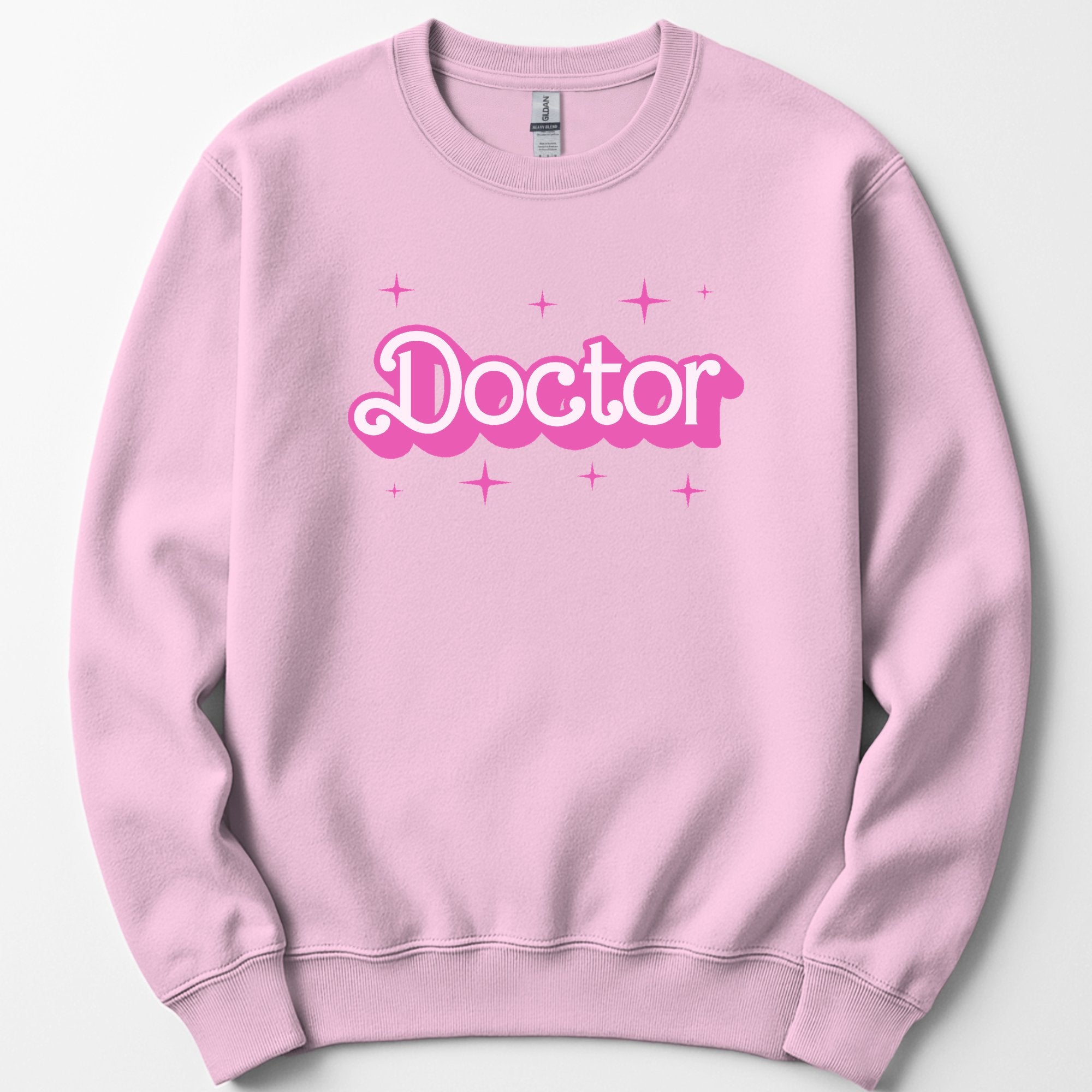 Doctor Pink Doll sweatshirt — Light Pink