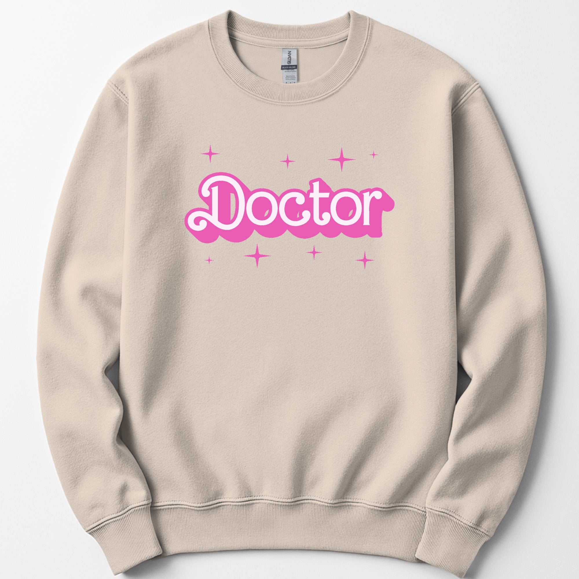 Doctor Pink Doll sweatshirt — Sand