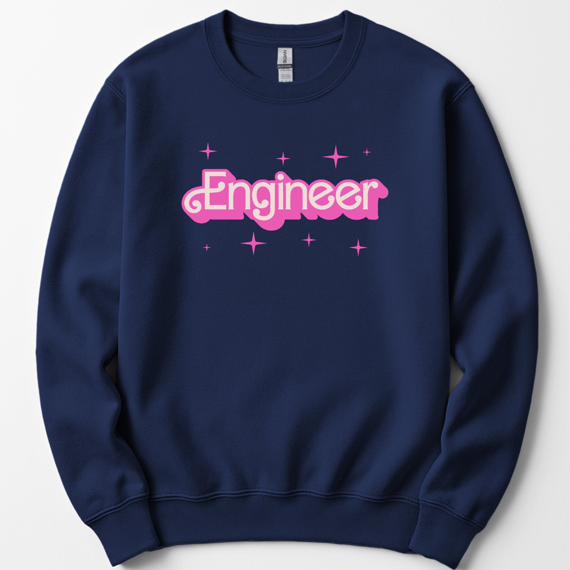 Engineer Pink Doll sweatshirt — Navy