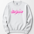 Engineer Pink Doll sweatshirt — White