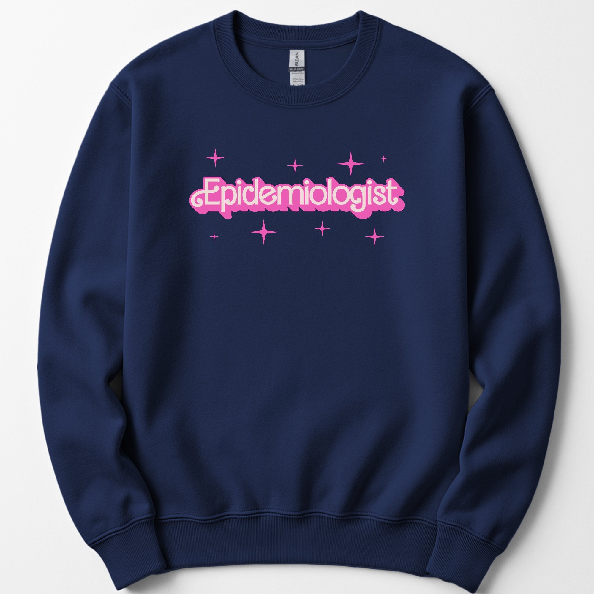 Epidemiologist Pink Doll sweatshirt — Navy