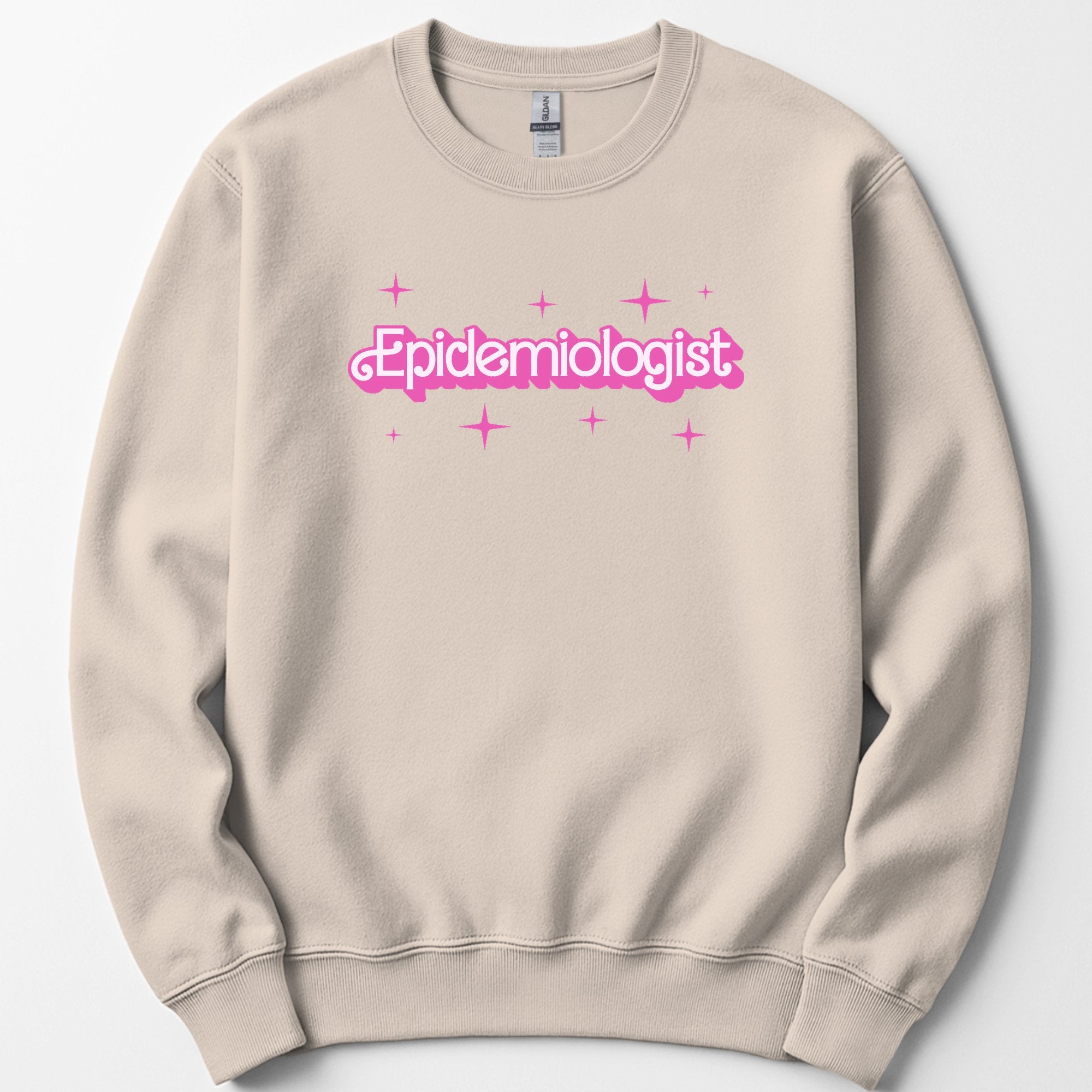 Epidemiologist Pink Doll sweatshirt — Sand