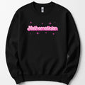 Mathematician Pink Doll sweatshirt — Black