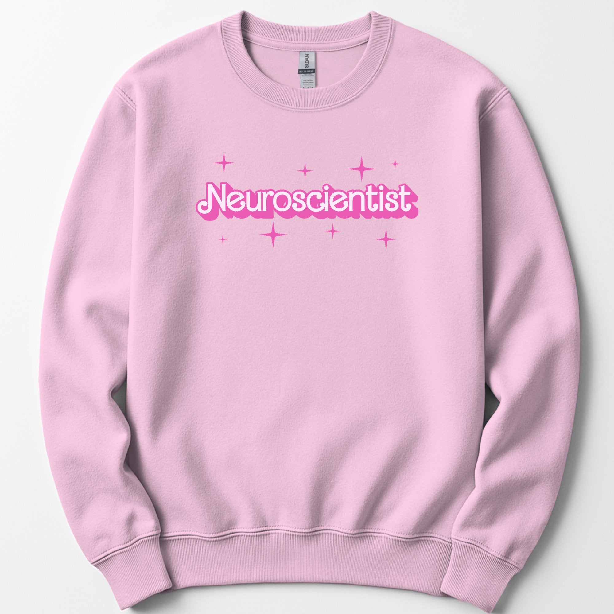 Neuroscientist Pink Doll sweatshirt — Light Pink