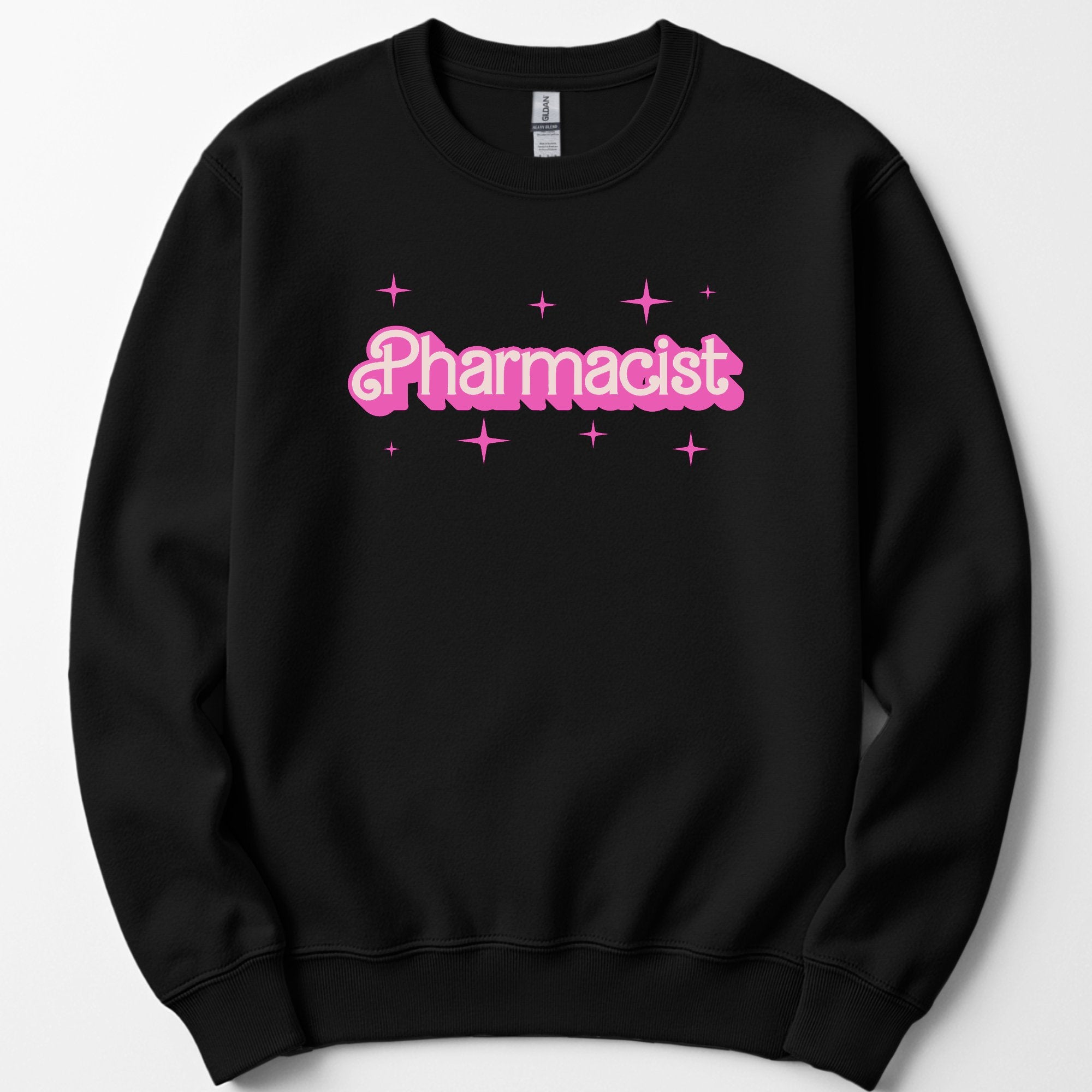 Pharmacist Pink Doll sweatshirt — Black
