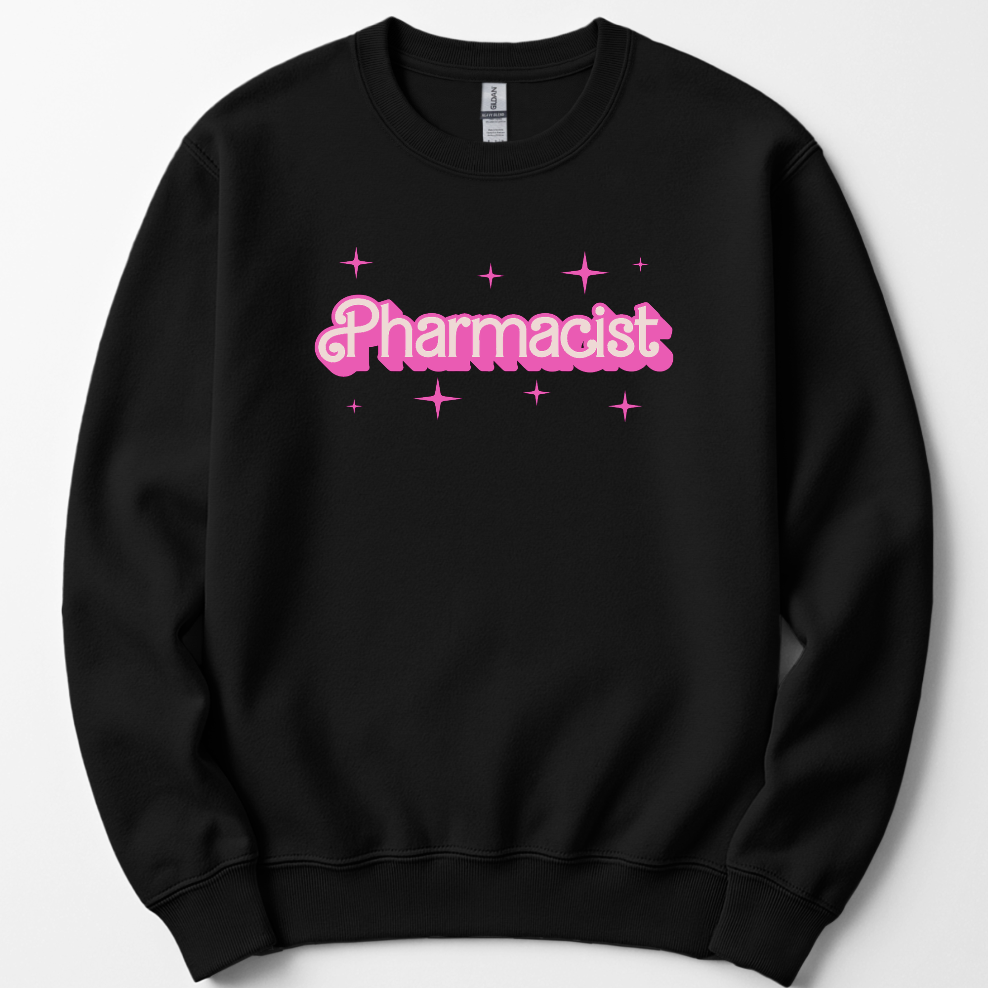 Pharmacist Pink Doll sweatshirt — Black