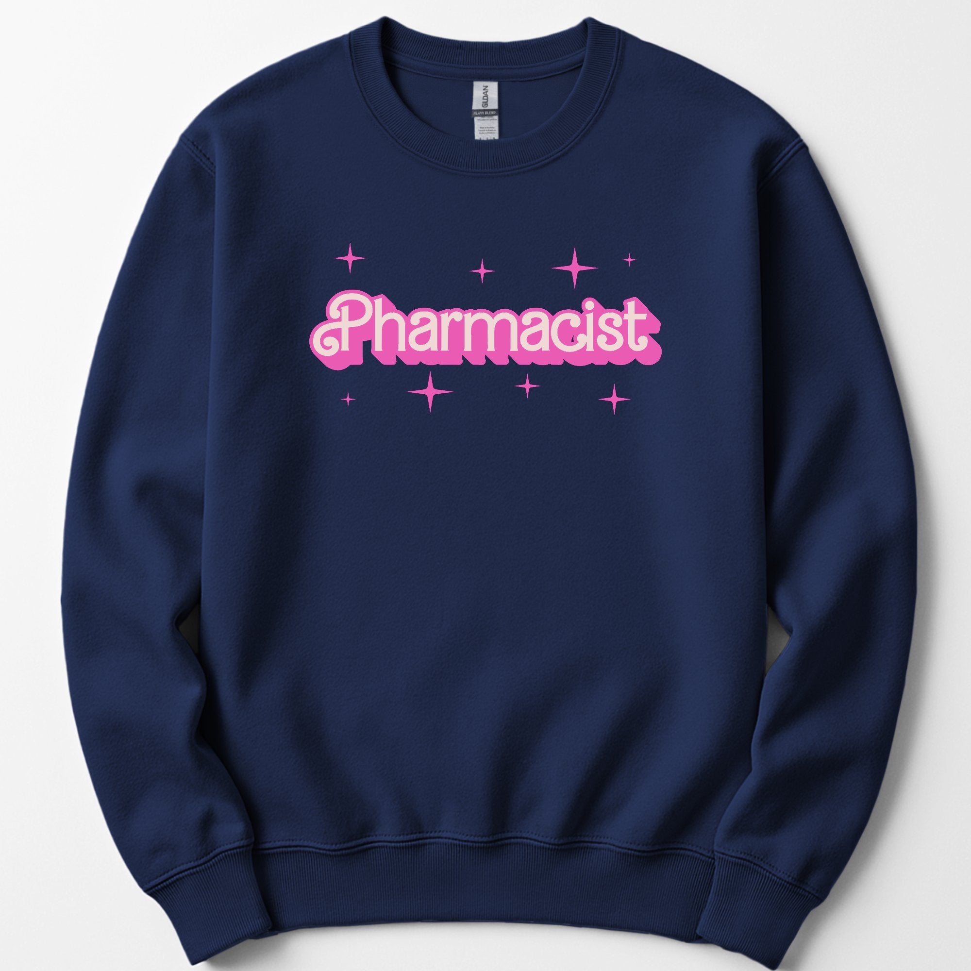 Pharmacist Pink Doll sweatshirt — Navy