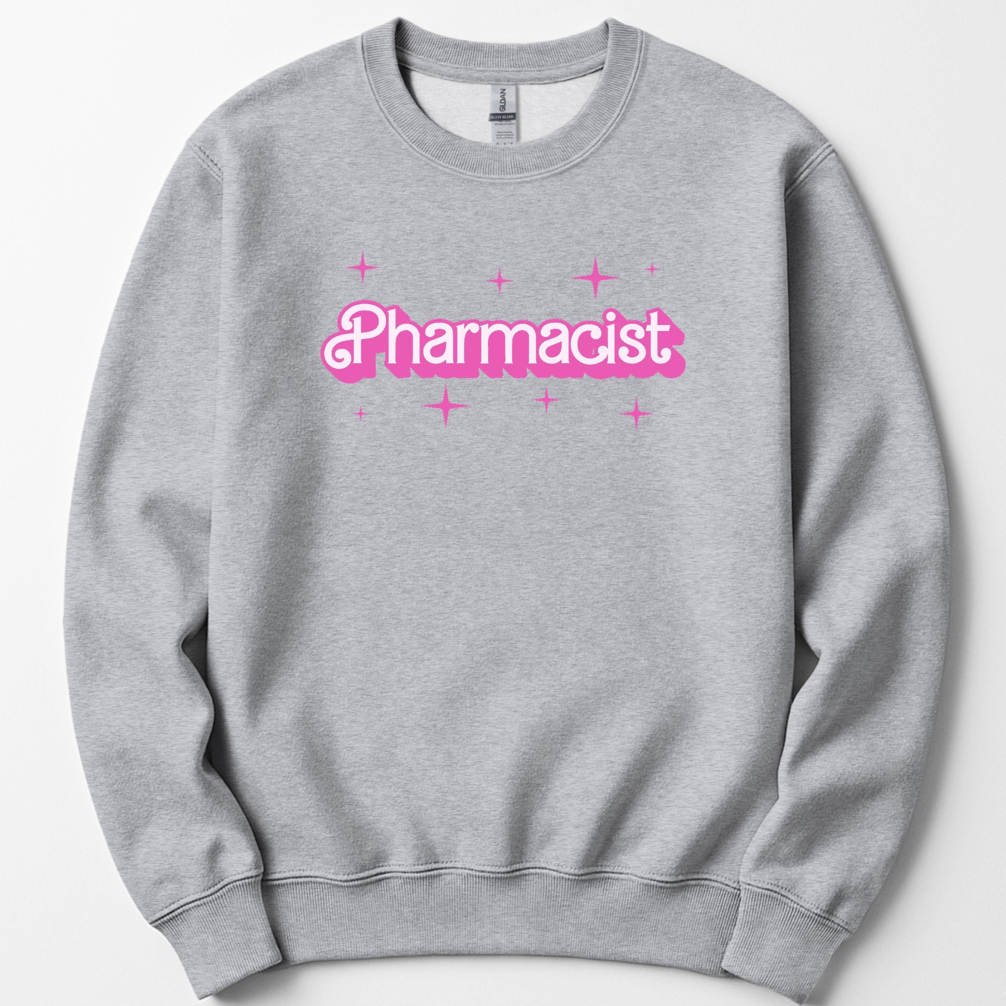 Pharmacist Pink Doll sweatshirt — Sport Grey