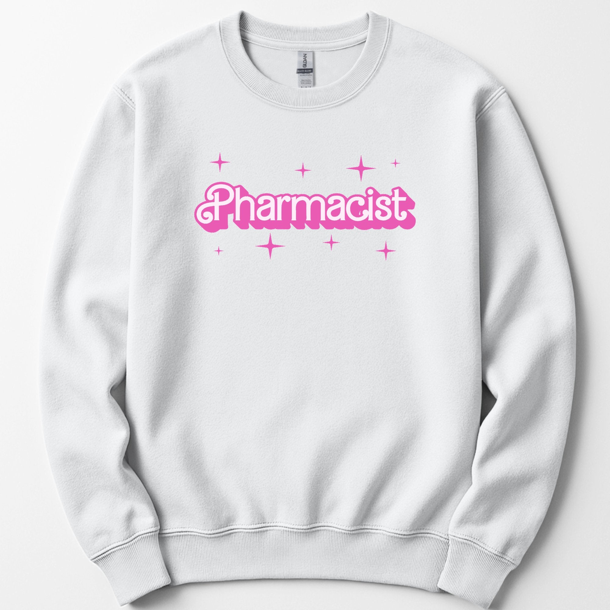 Pharmacist Pink Doll sweatshirt — White
