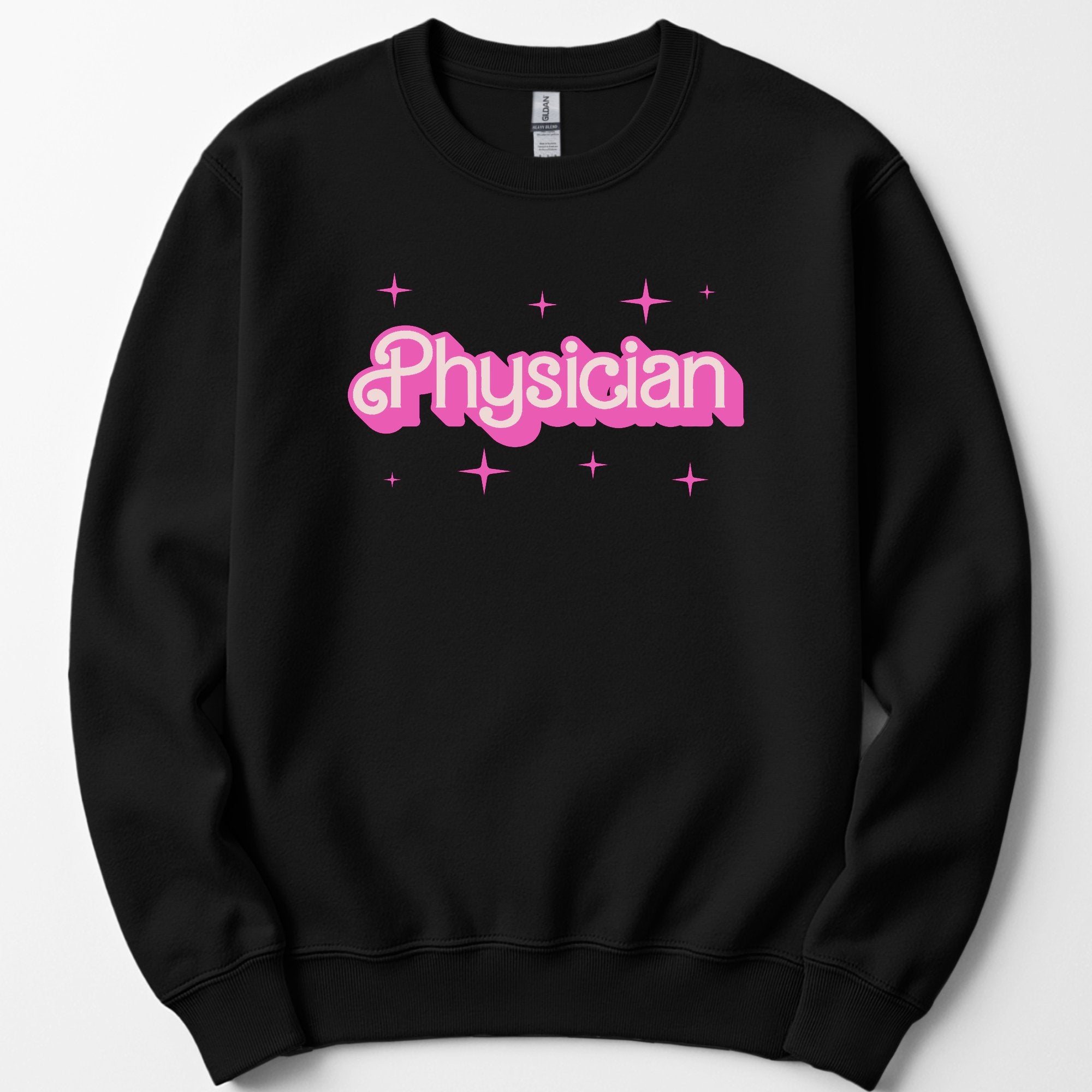 Physician Pink Doll sweatshirt — Black