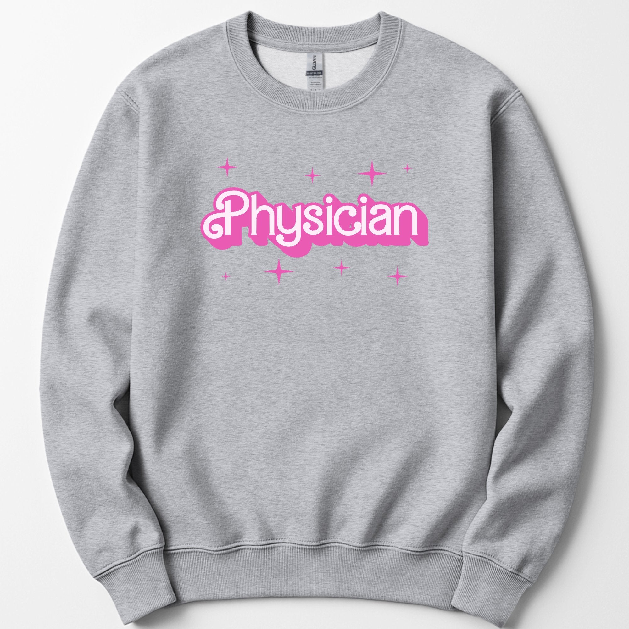 Physician Pink Doll sweatshirt — Sport Grey