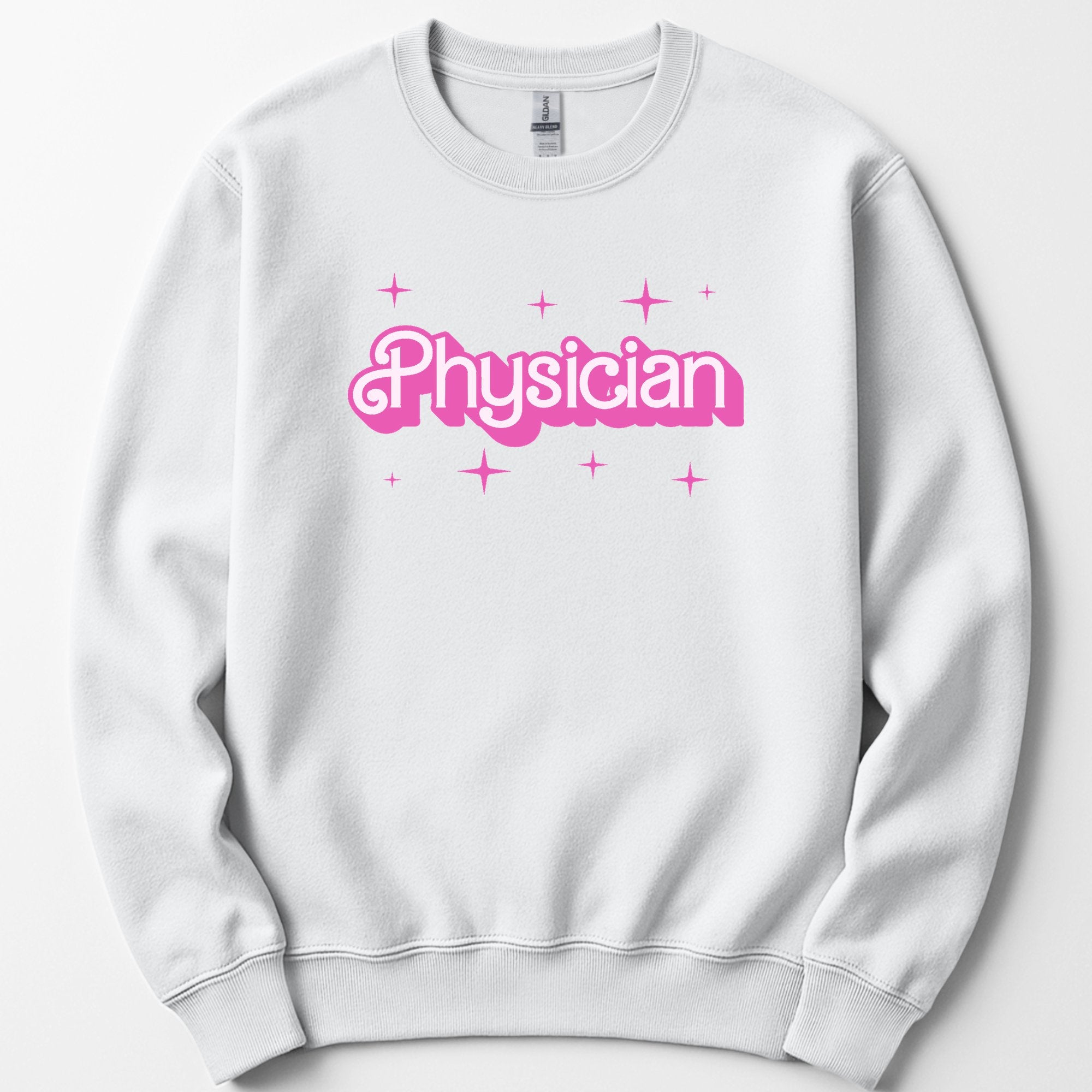 Physician Pink Doll sweatshirt — White