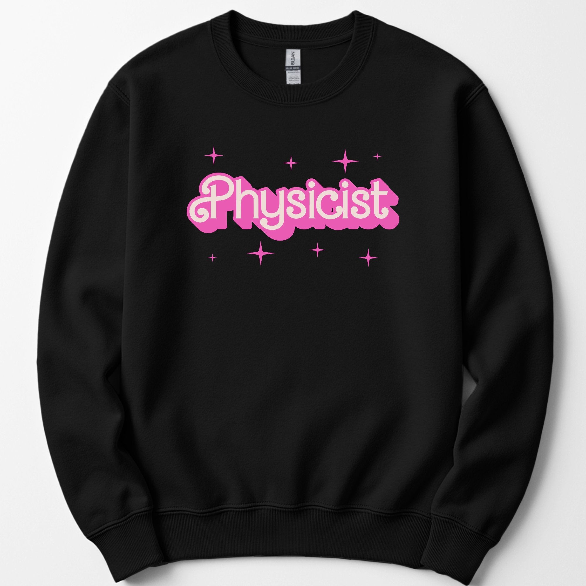 Physicist Pink Doll sweatshirt — Black