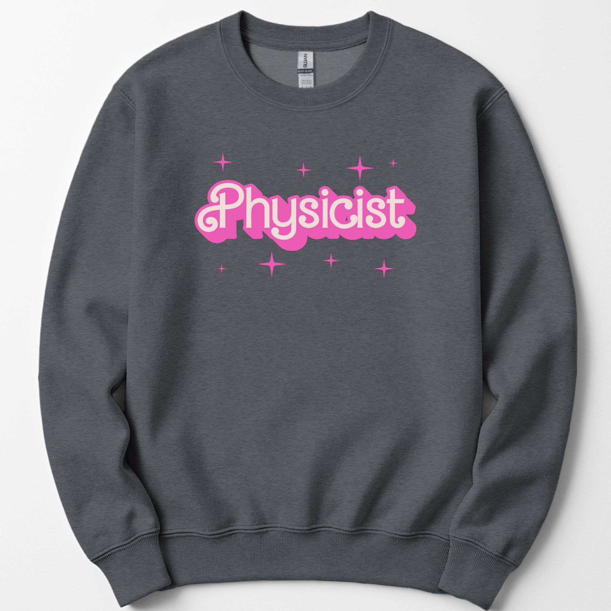 Physicist Pink Doll sweatshirt — Dark Heather