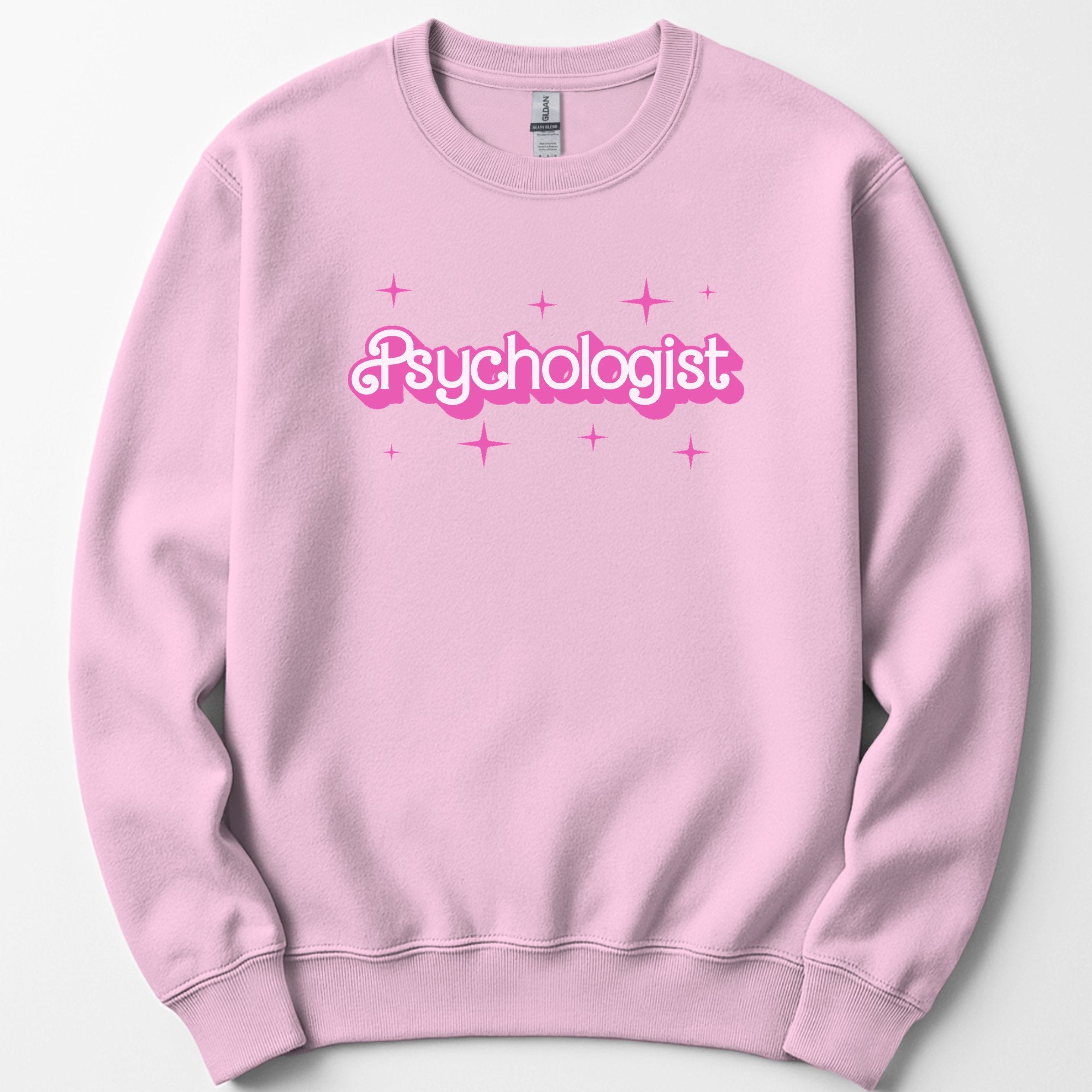 Psychologist Pink Doll sweatshirt — Light Pink