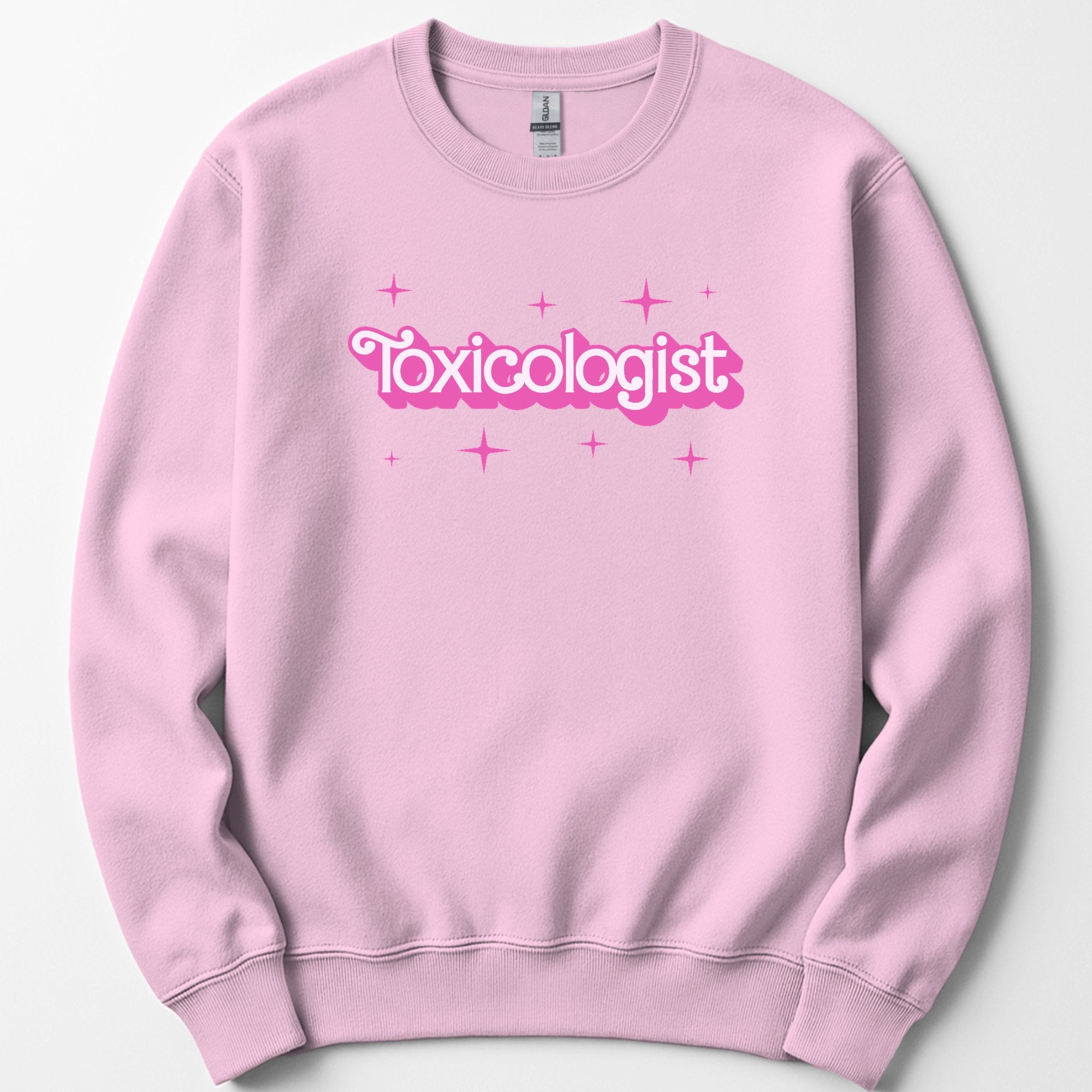 Toxicologist Pink Doll sweatshirt — Light Pink