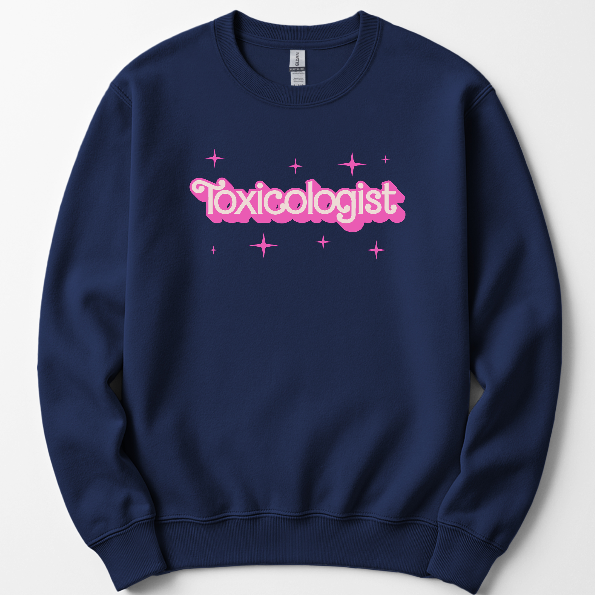 Toxicologist Pink Doll sweatshirt — Navy