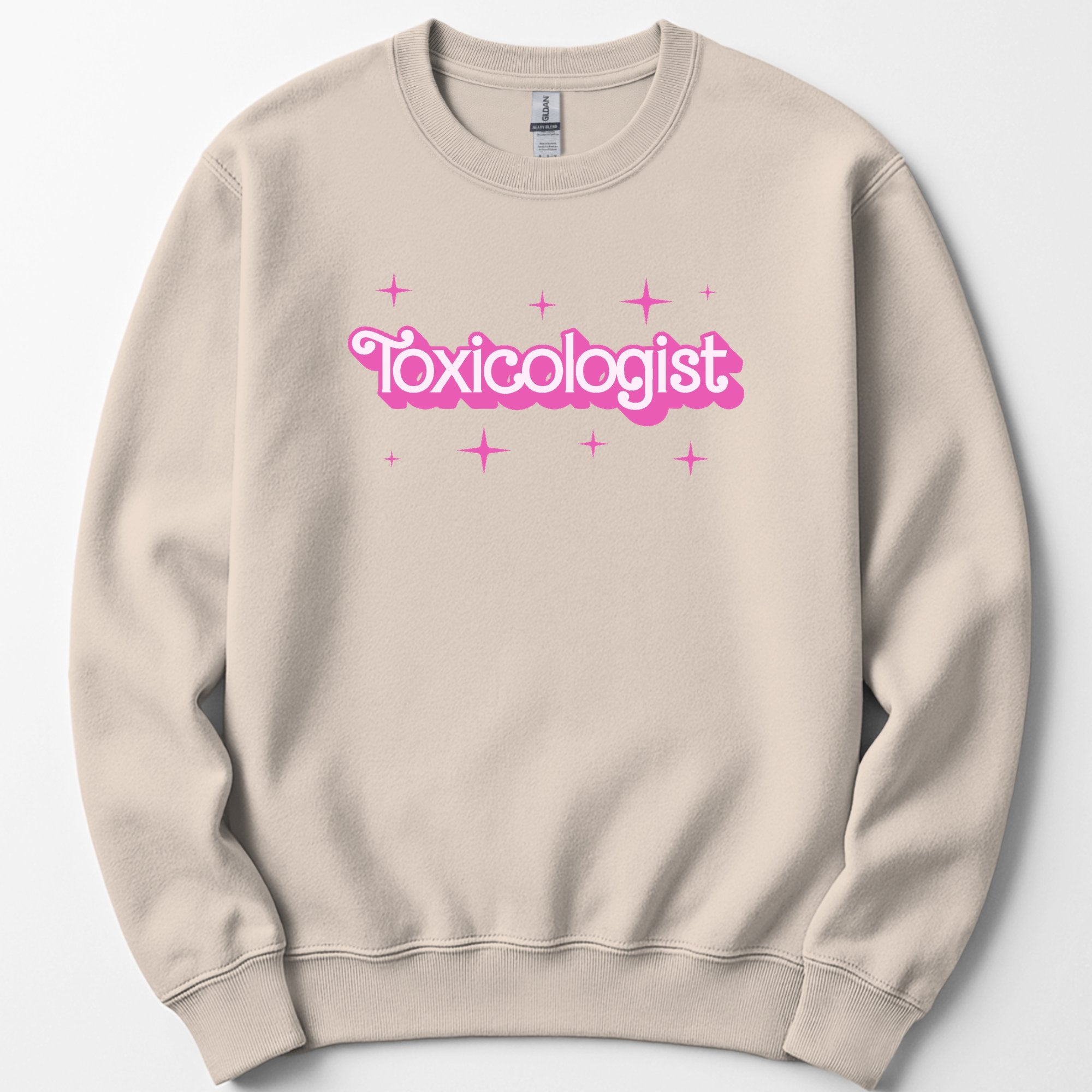 Toxicologist Pink Doll sweatshirt — Sand