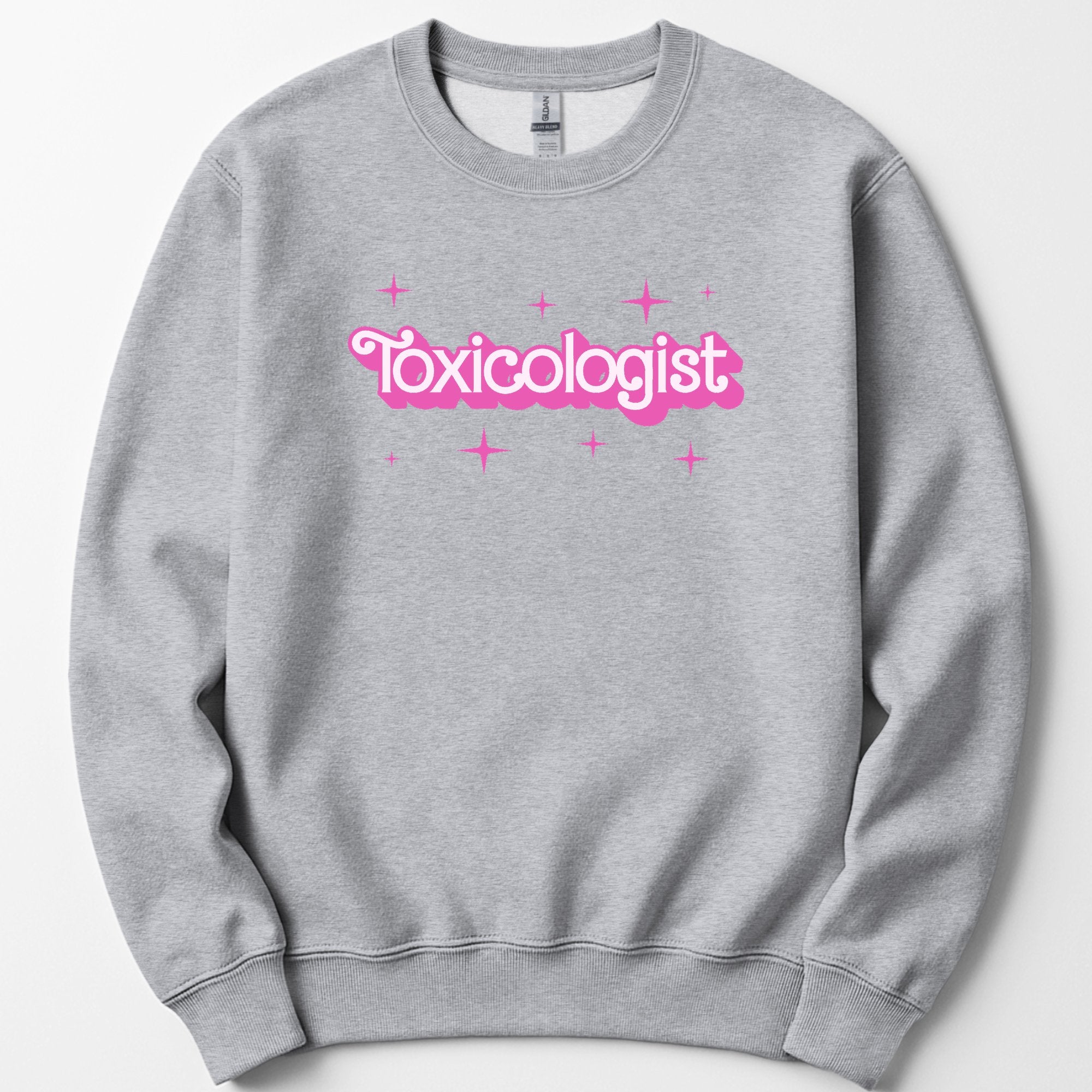 Toxicologist Pink Doll sweatshirt — Sport Grey