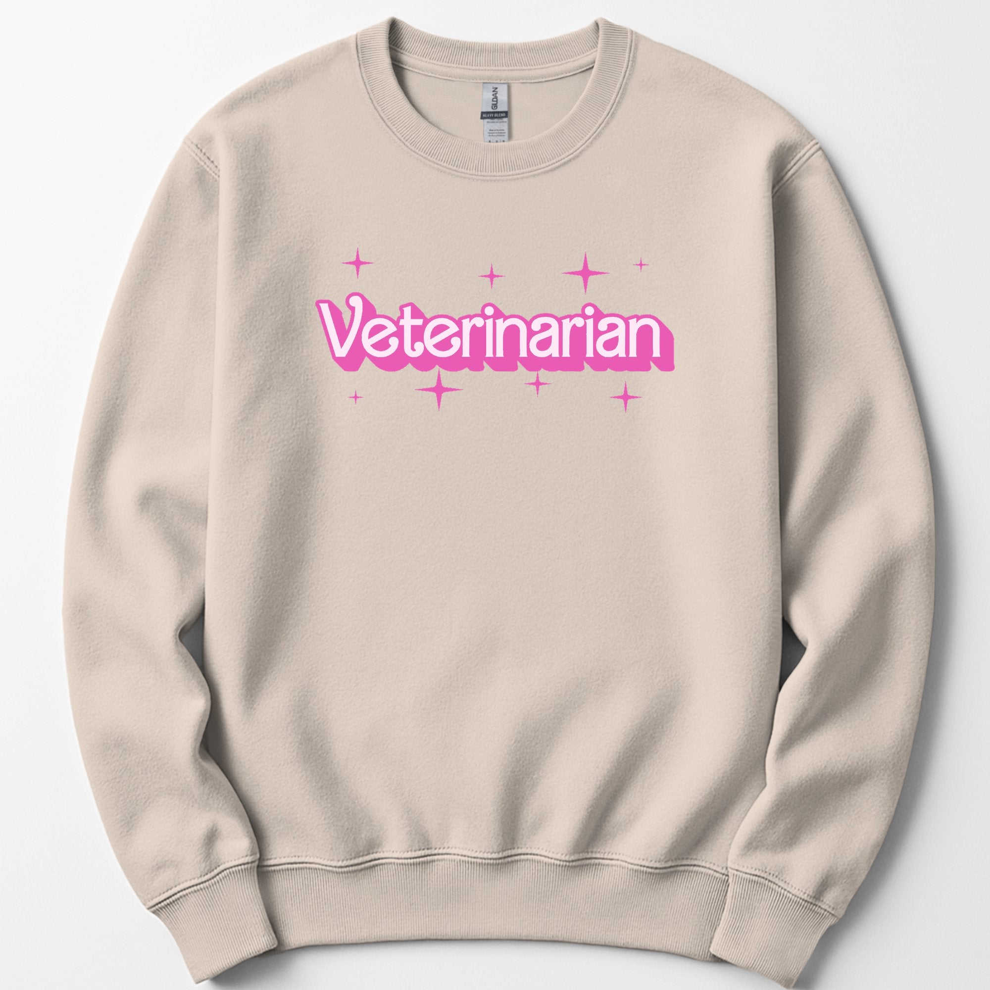 Veterinarian Pink Doll sweatshirt — Sand