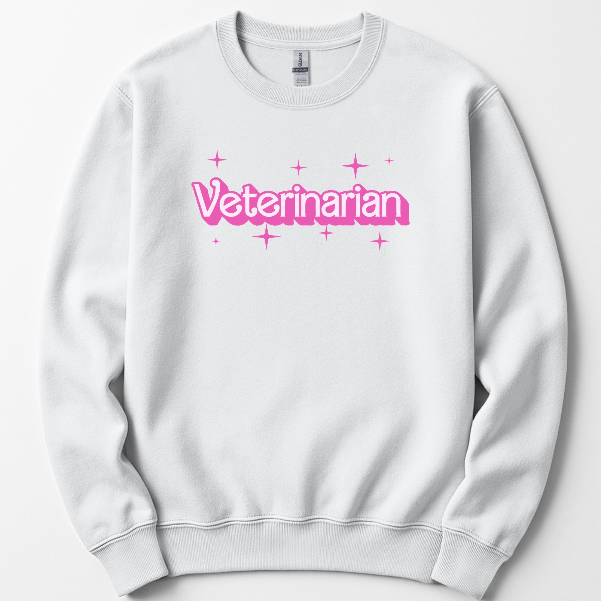 Veterinarian Pink Doll sweatshirt — White