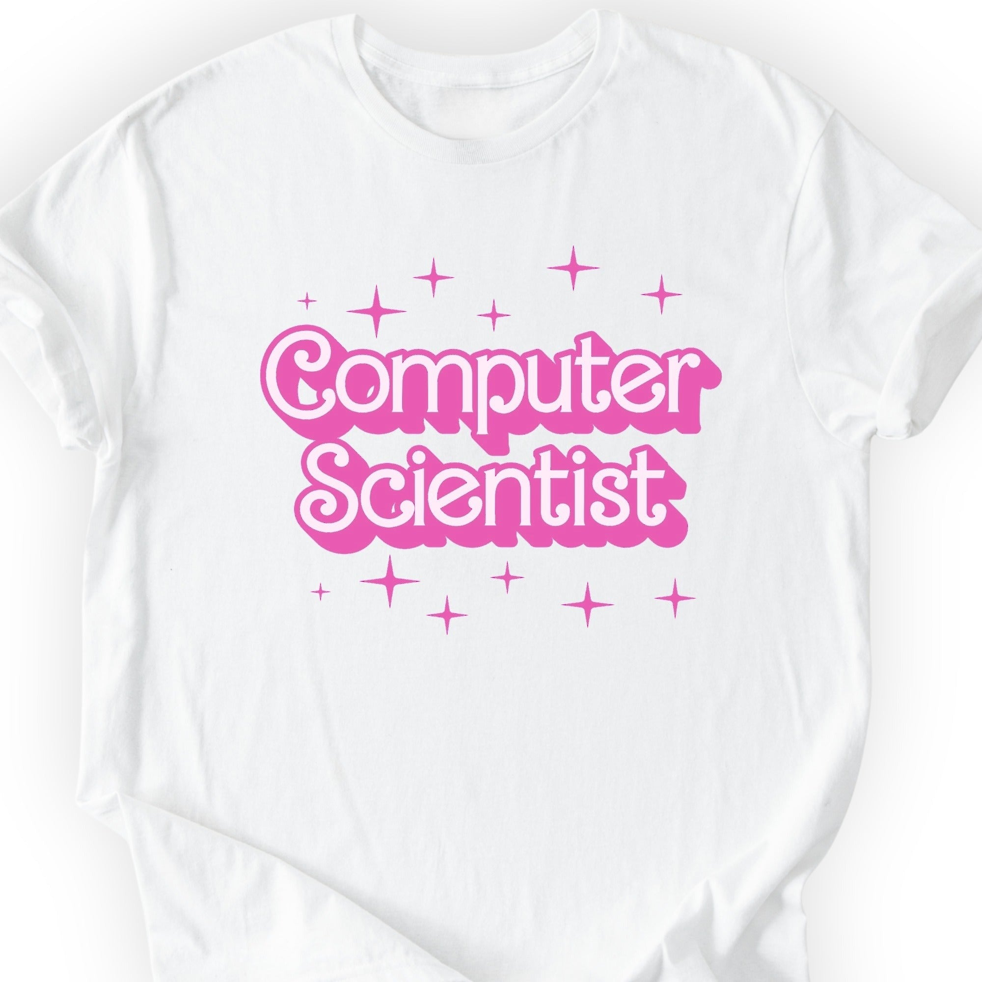 Computer Scientist Pink Doll T-shirt — Scientist Apparel
