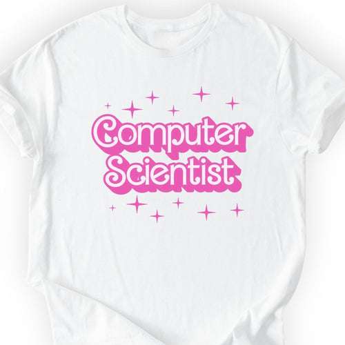 Computer Scientist Pink Doll T-shirt — Scientist Apparel