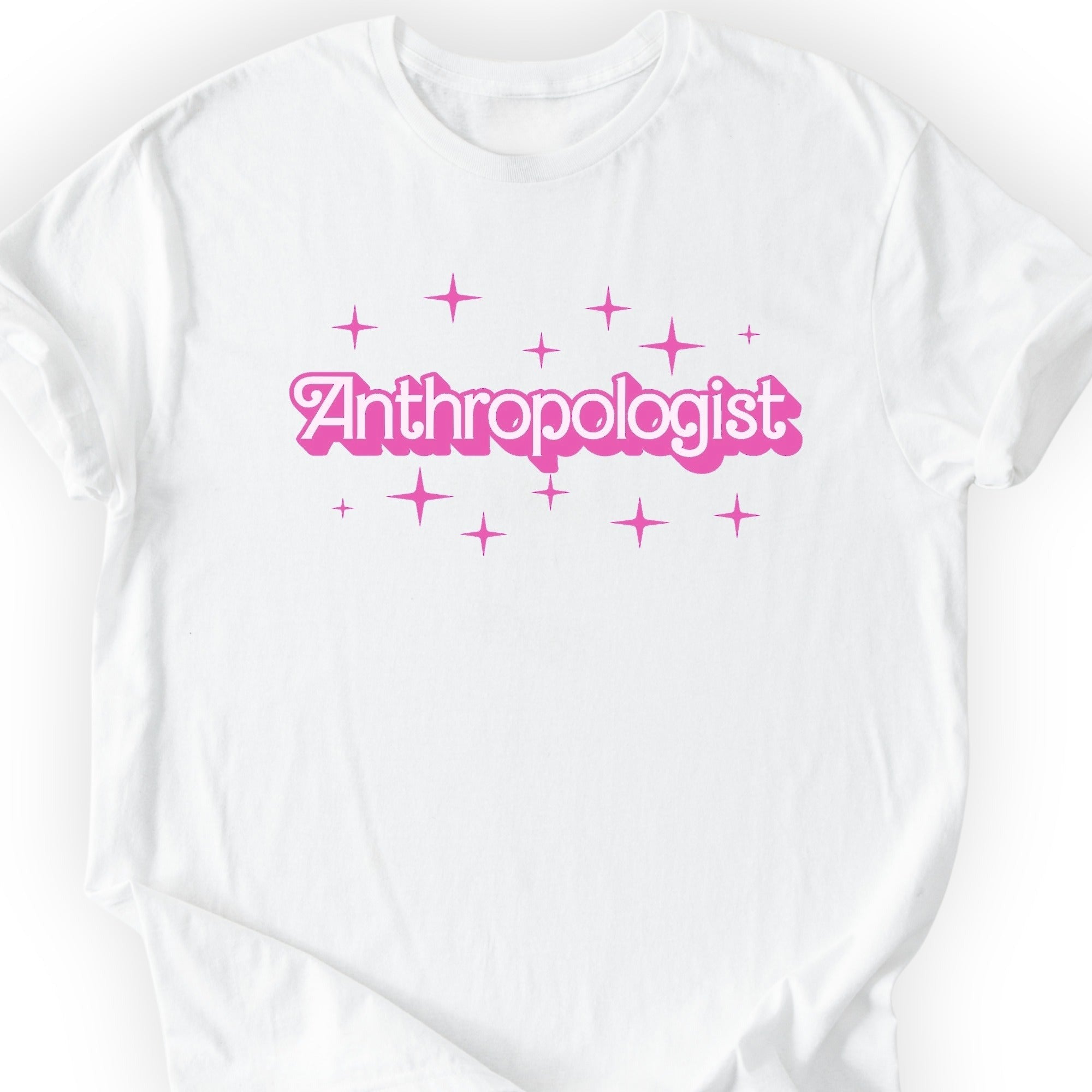Anthropologist Pink Doll T-shirt White
