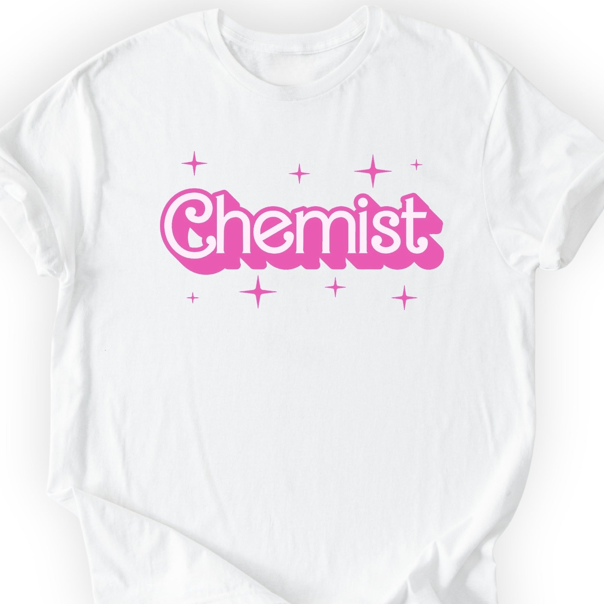 Chemist Pink Doll T-shirt White