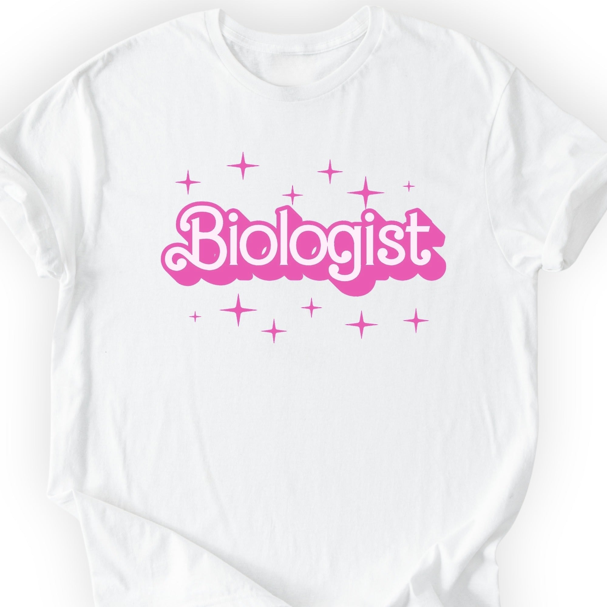 Biologist Pink Doll T-shirt — Scientist Apparel