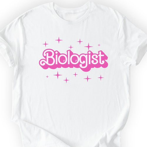 Biologist Pink Doll T-shirt — Scientist Apparel