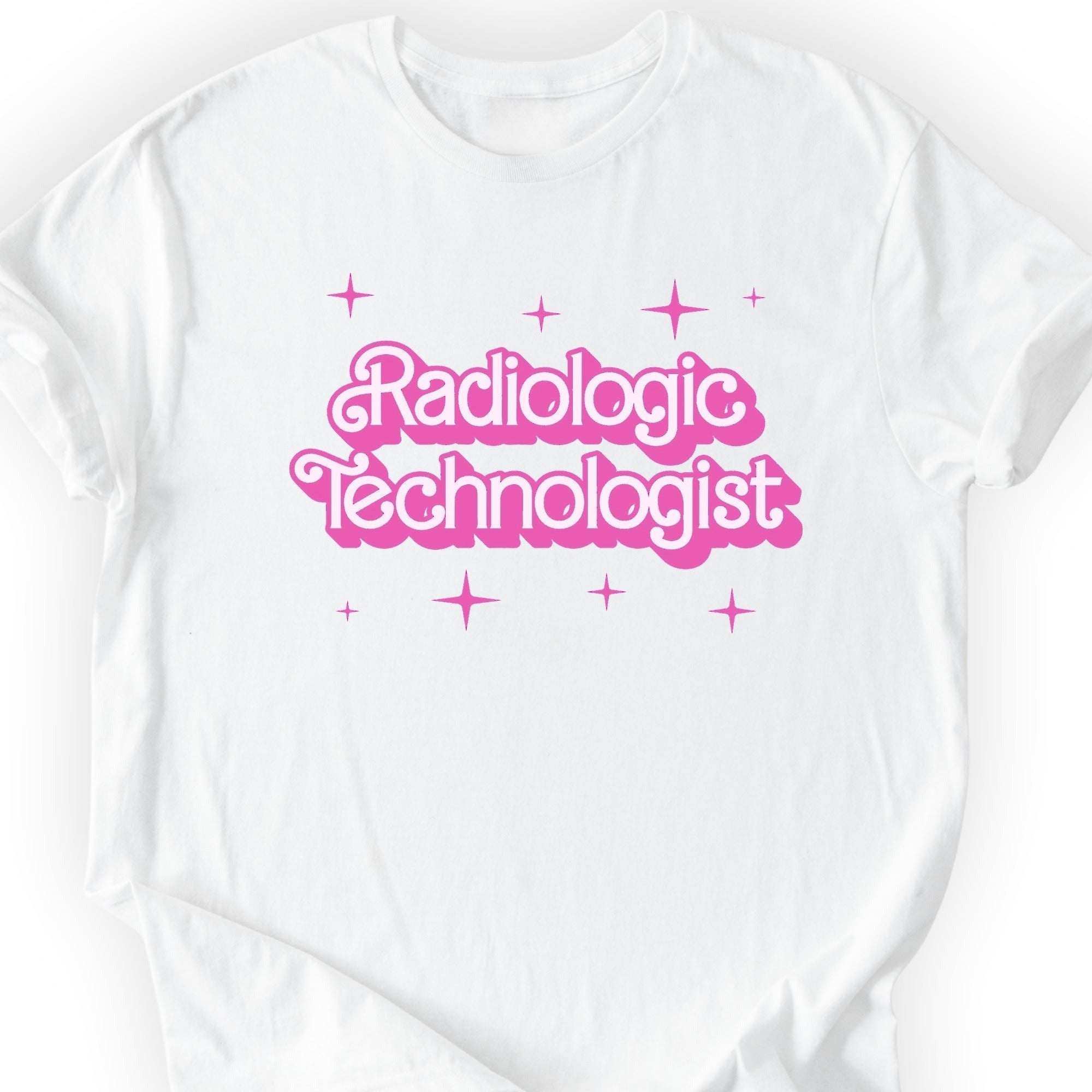 Radiologic Technologist Pink Doll T-shirt White