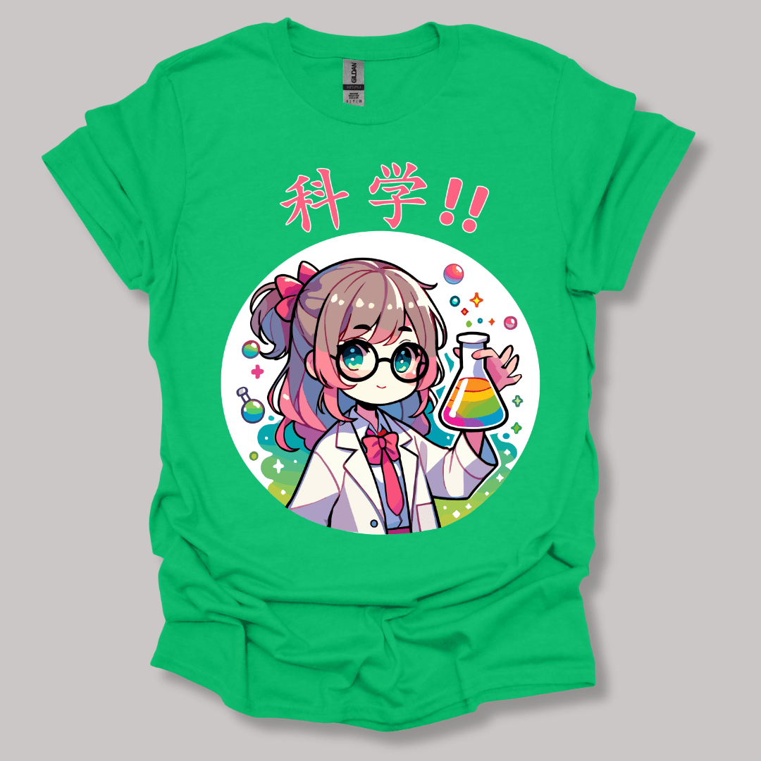 Science Girl T-shirt Irish Green / S