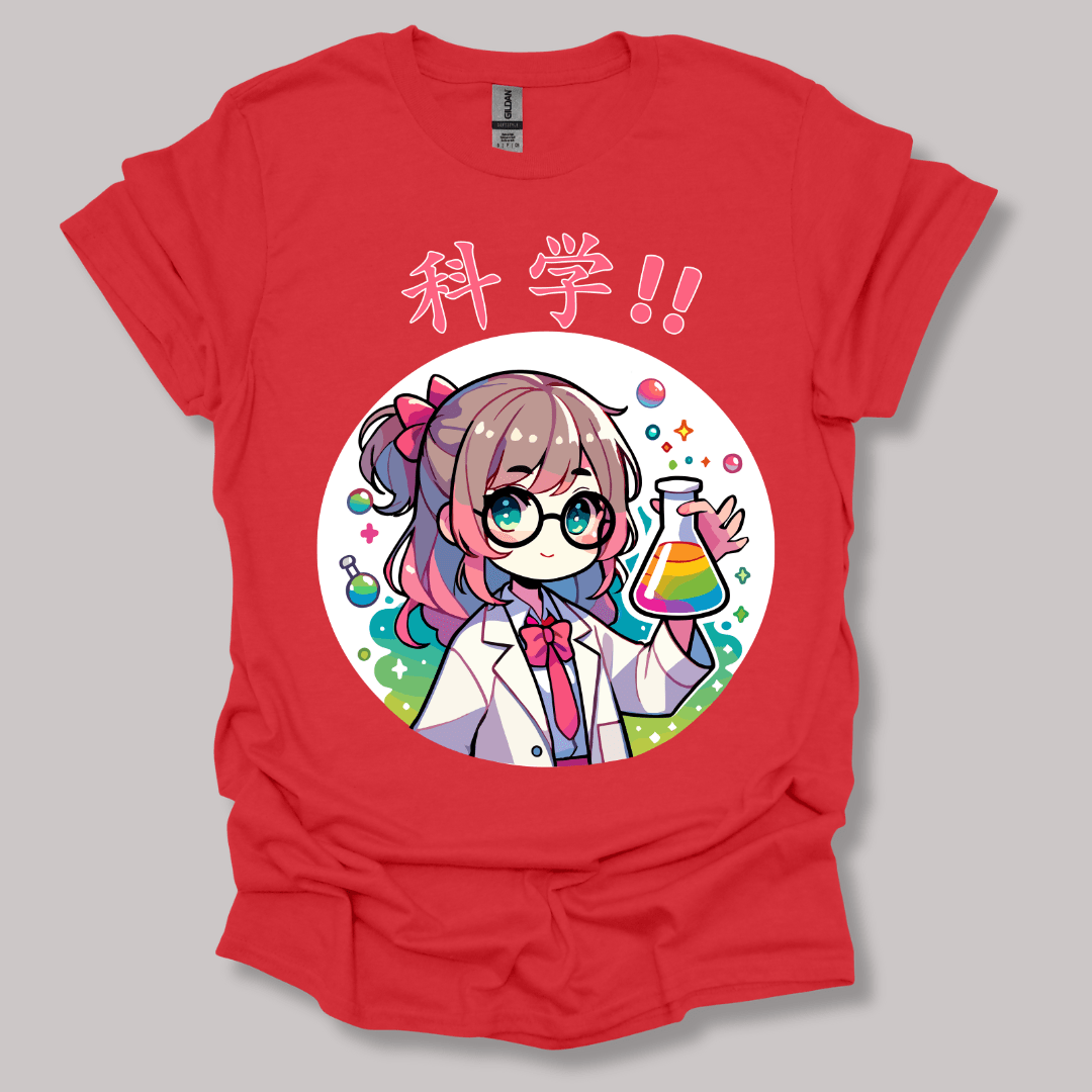 Science Girl T-shirt Red / S