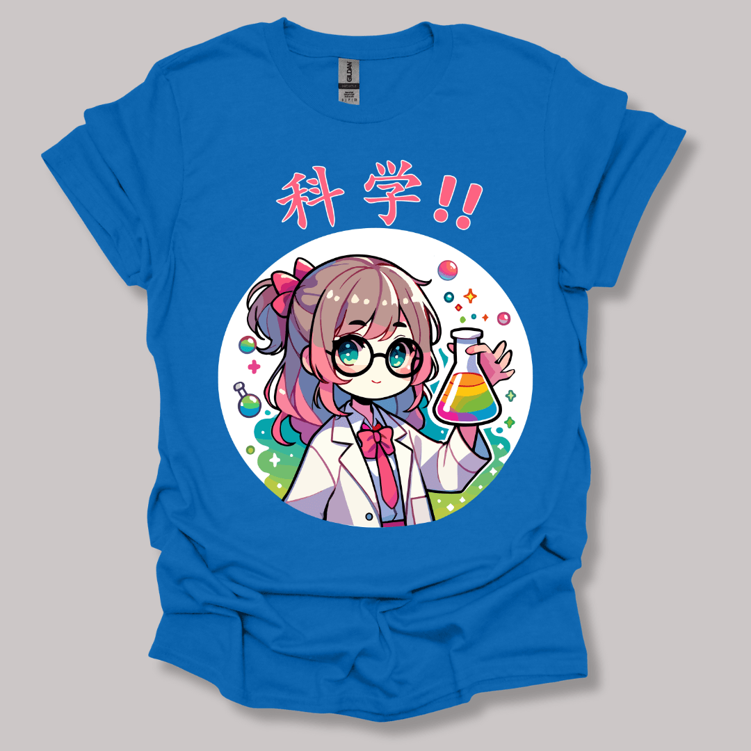 Science Girl T-shirt Royal / S