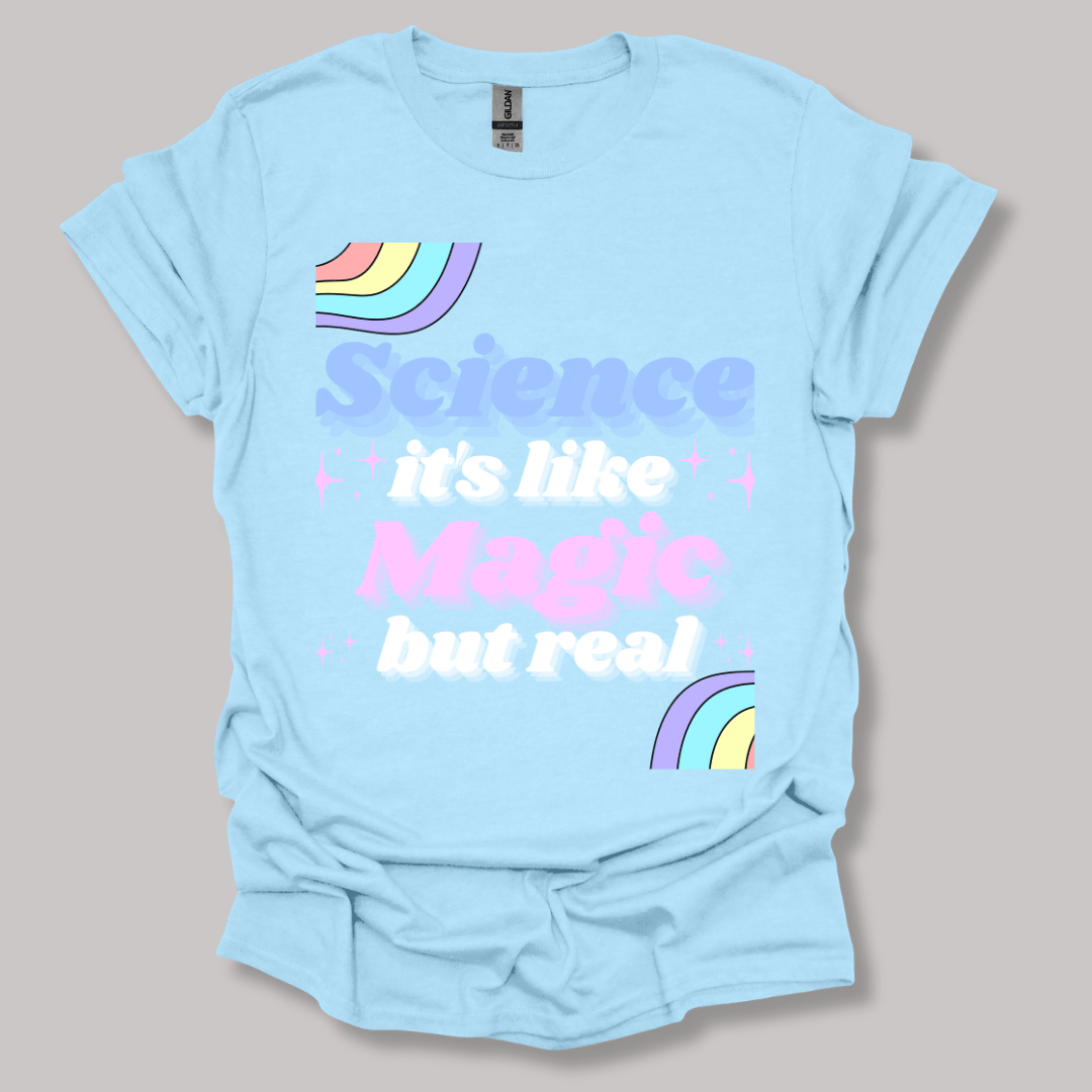 Science Like Magic T-Shirt Light Blue / S